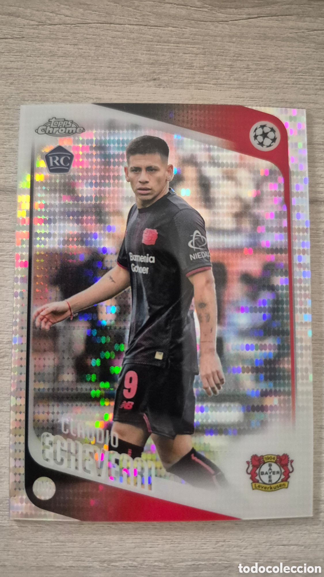 Cromos de f&uacute;tbol: Claudio Echeverri Topps Chrome UCC 2025/26