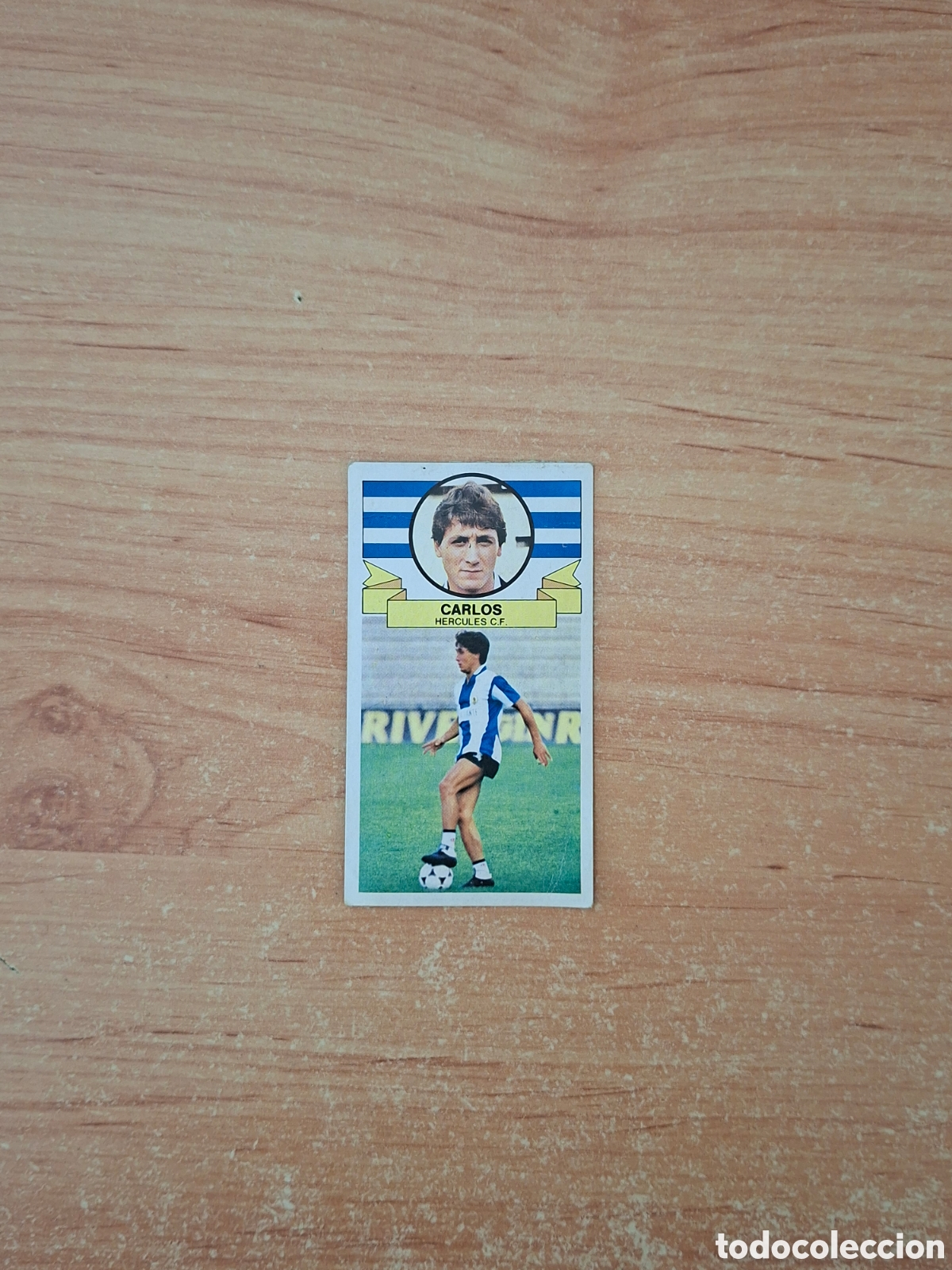 Cartes &agrave; collectionner de Football: Este 85 86 carlos h&eacute;rcules doble 15 fichaje despegado ver fotos