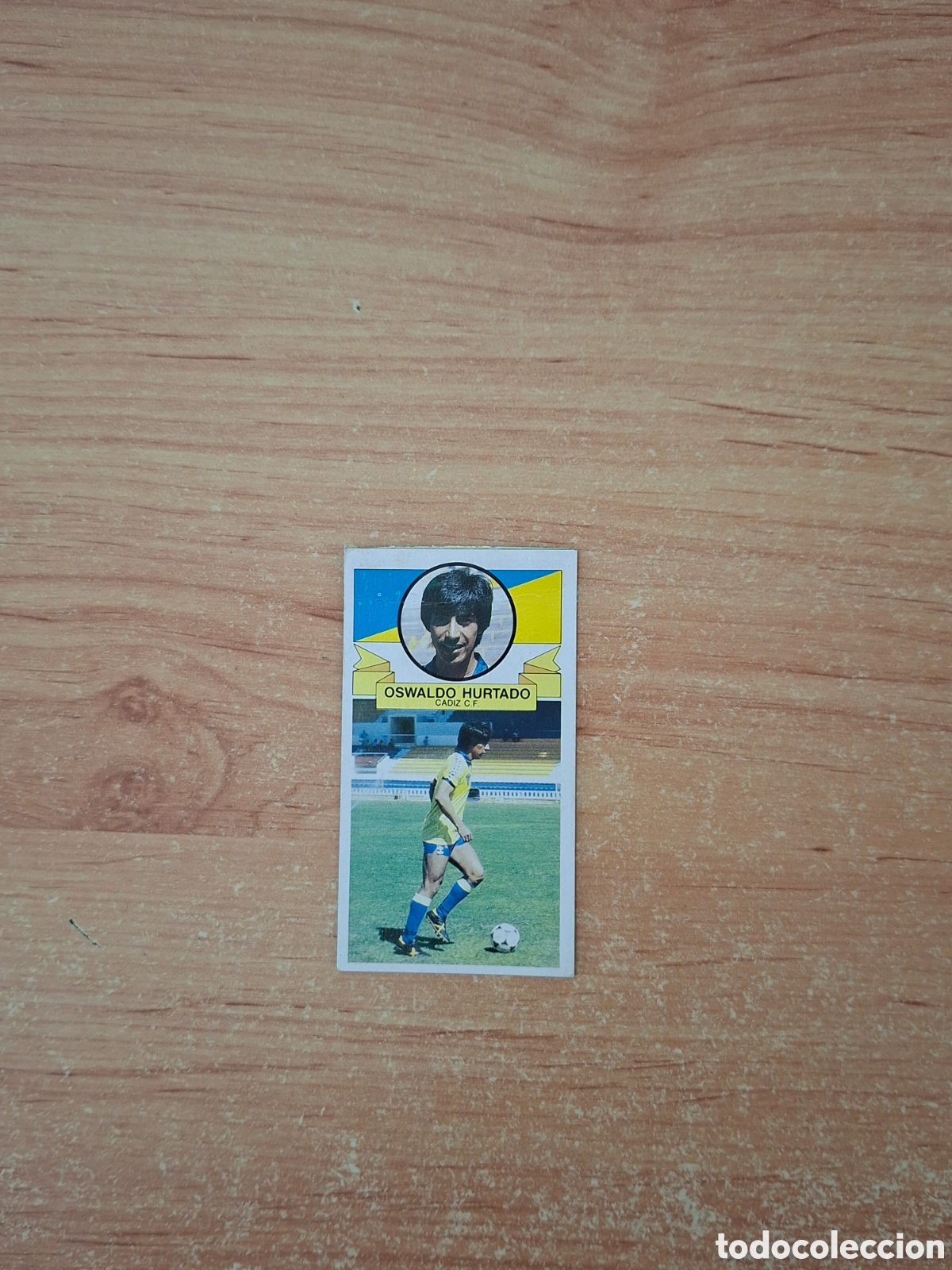 Cromos de f&uacute;tbol: Este 85 86 oswaldo hurtado cadiz 38 bis fichaje despegado ver fotos