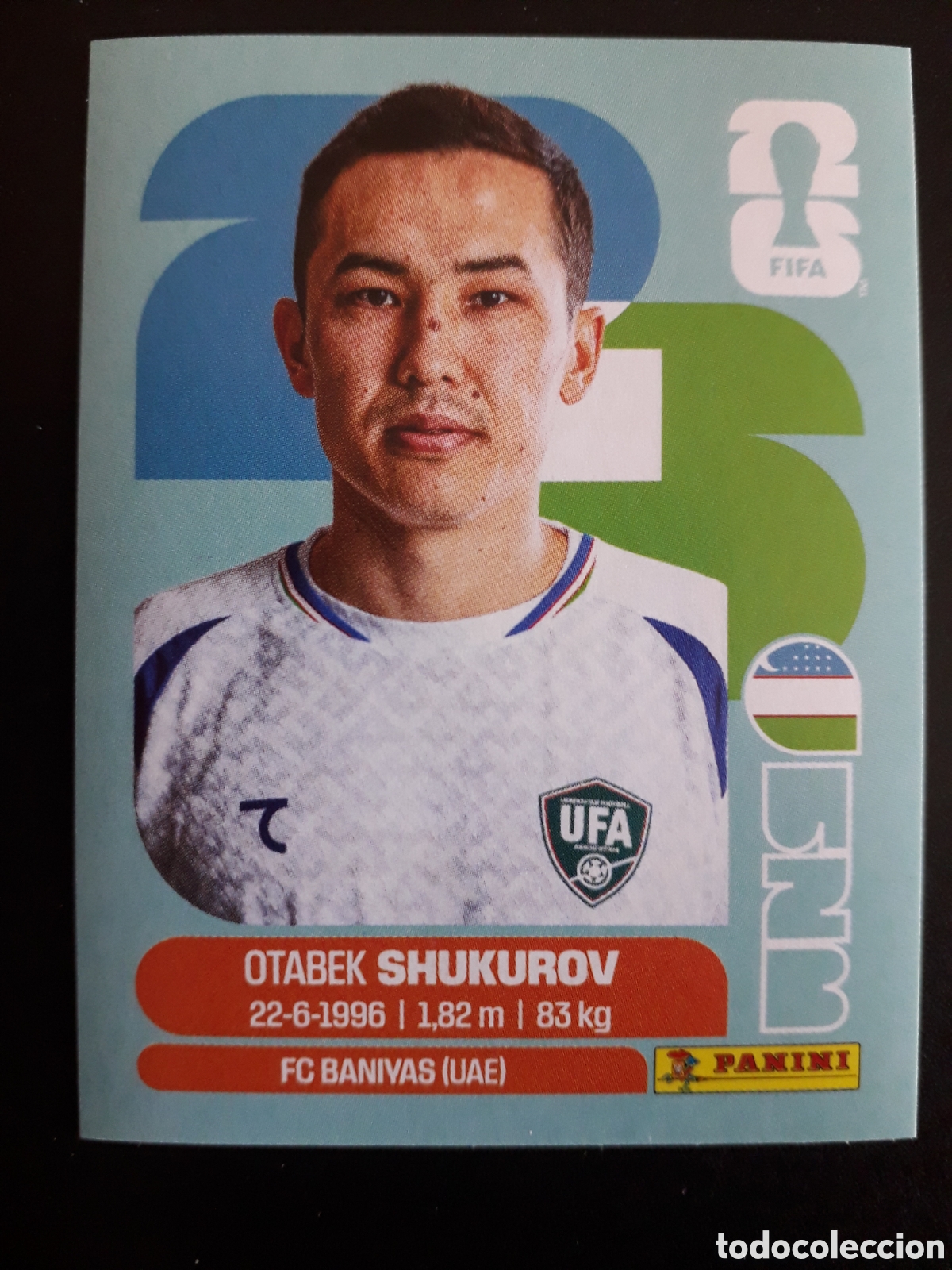 Cromos de f&uacute;tbol: SHUKUROV UZBEKISTAN UZB 11 MUNDIAL F&Uacute;TBOL 2026 FIFA WORLD CUP PANINI SIN PEGAR PEDIDO M&Iacute;NIMO 3&euro;