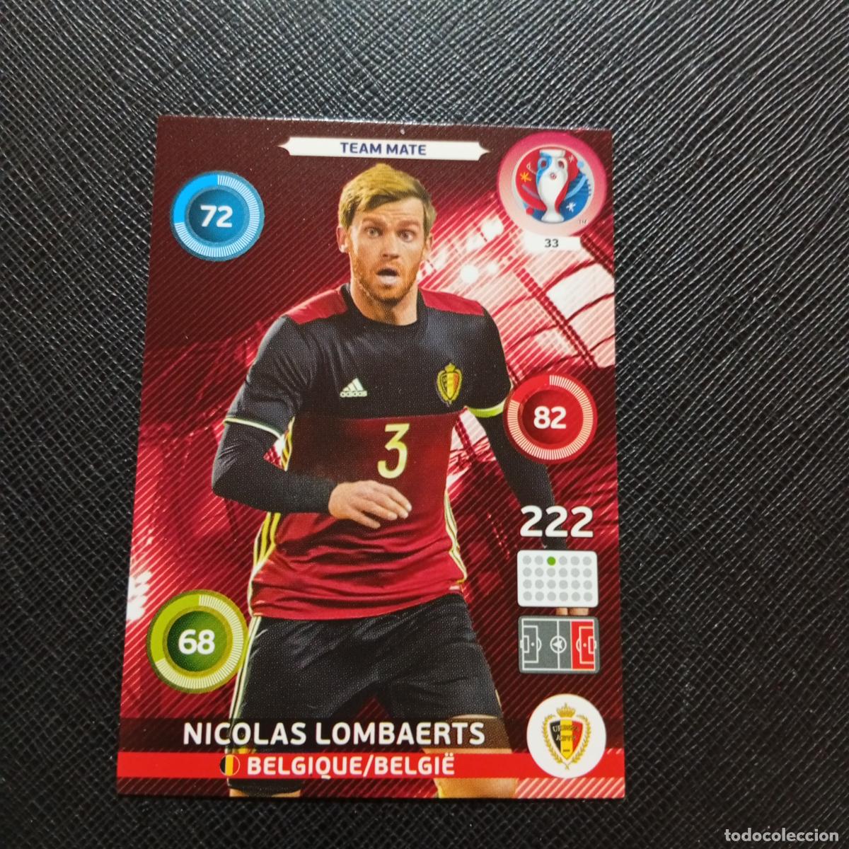 Cromos de f&uacute;tbol: 33 LOMBAERTS BELGICA PANINI ADRENALYN FRANCIA EURO 2016 FUTBOL EUROCOPA 16 - A148 PG14