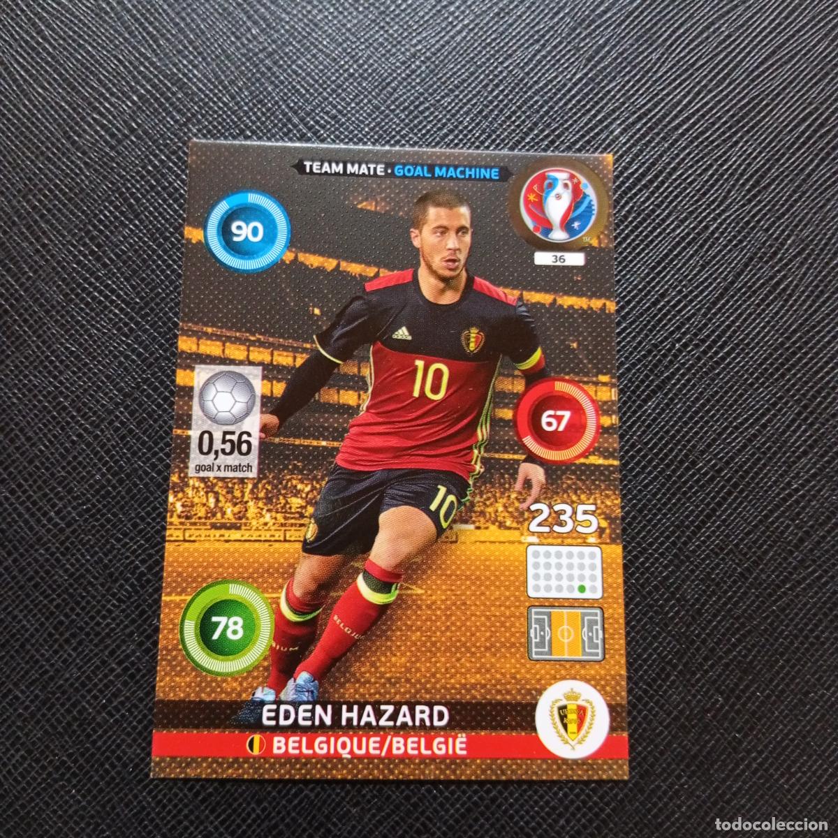 Cromos de f&uacute;tbol: 36 EDEN HAZARD BELGICA PANINI ADRENALYN FRANCIA EURO 2016 FUTBOL EUROCOPA 16 - A148 PG16