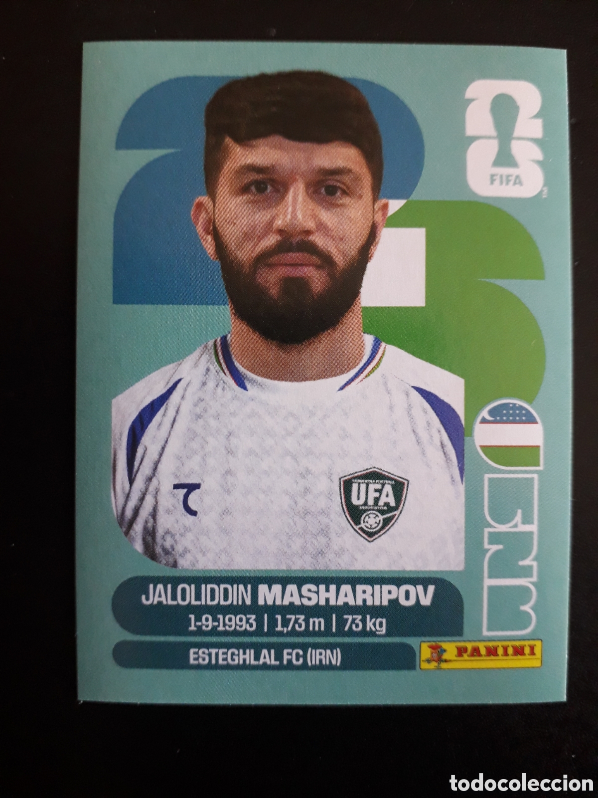 Cromos de f&uacute;tbol: MASHARIPOV UZBEKISTAN UZB 18 MUNDIAL F&Uacute;TBOL 2026 FIFA WORLD CUP PANINI SIN PEGAR PEDIDO M&Iacute;NIMO 3&euro;