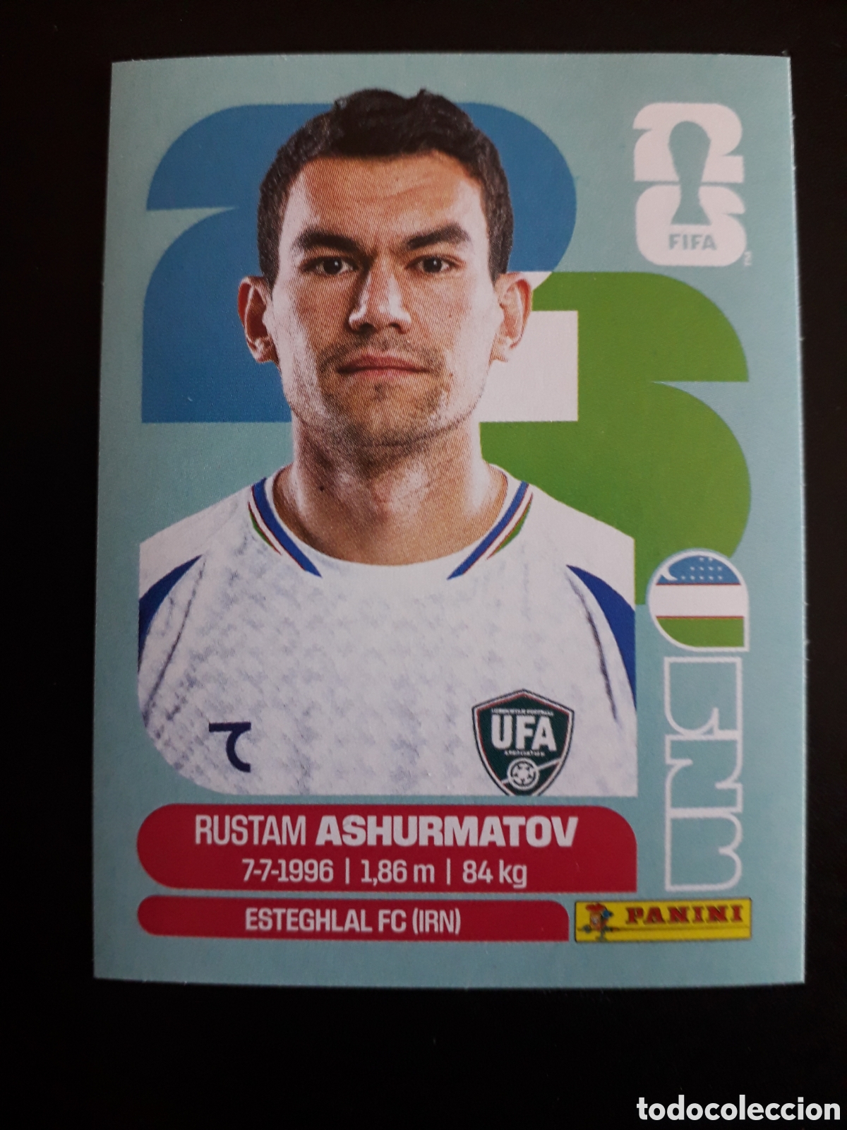 Figurine di Calcio: ASHURMATOV UZBEKISTAN UZB 7 MUNDIAL F&Uacute;TBOL 2026 FIFA WORLD CUP PANINI SIN PEGAR PEDIDO M&Iacute;NIMO 3&euro;