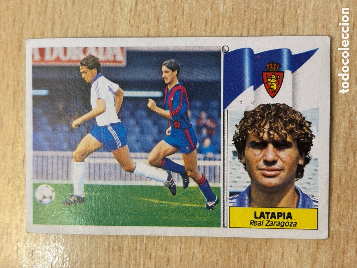 Cromos de Futebol: Latapia Baja Real Zaragoza Ediciones Este 86-87 1986-1987 sin pegar