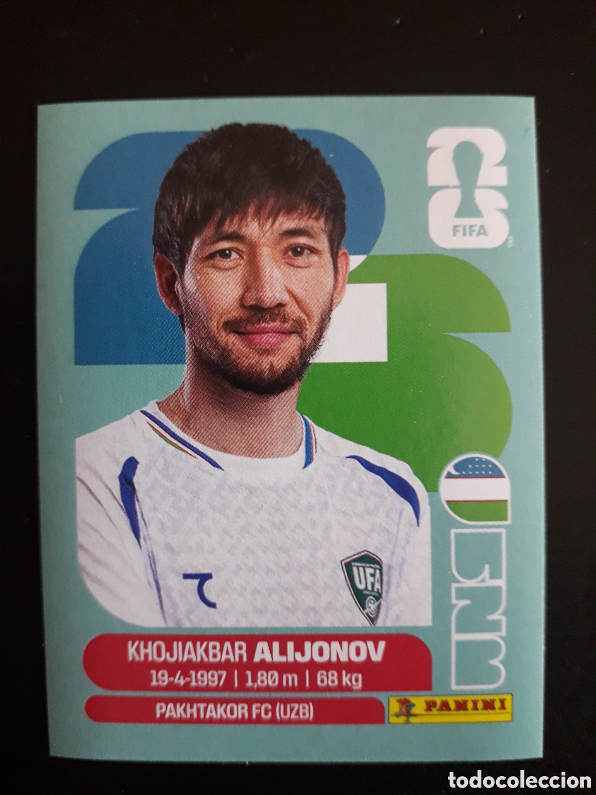 Football Stickers: ALIJONOV UZBEKISTAN UZB 8 MUNDIAL F&Uacute;TBOL 2026 FIFA WORLD CUP PANINI SIN PEGAR PEDIDO M&Iacute;NIMO 3&euro;