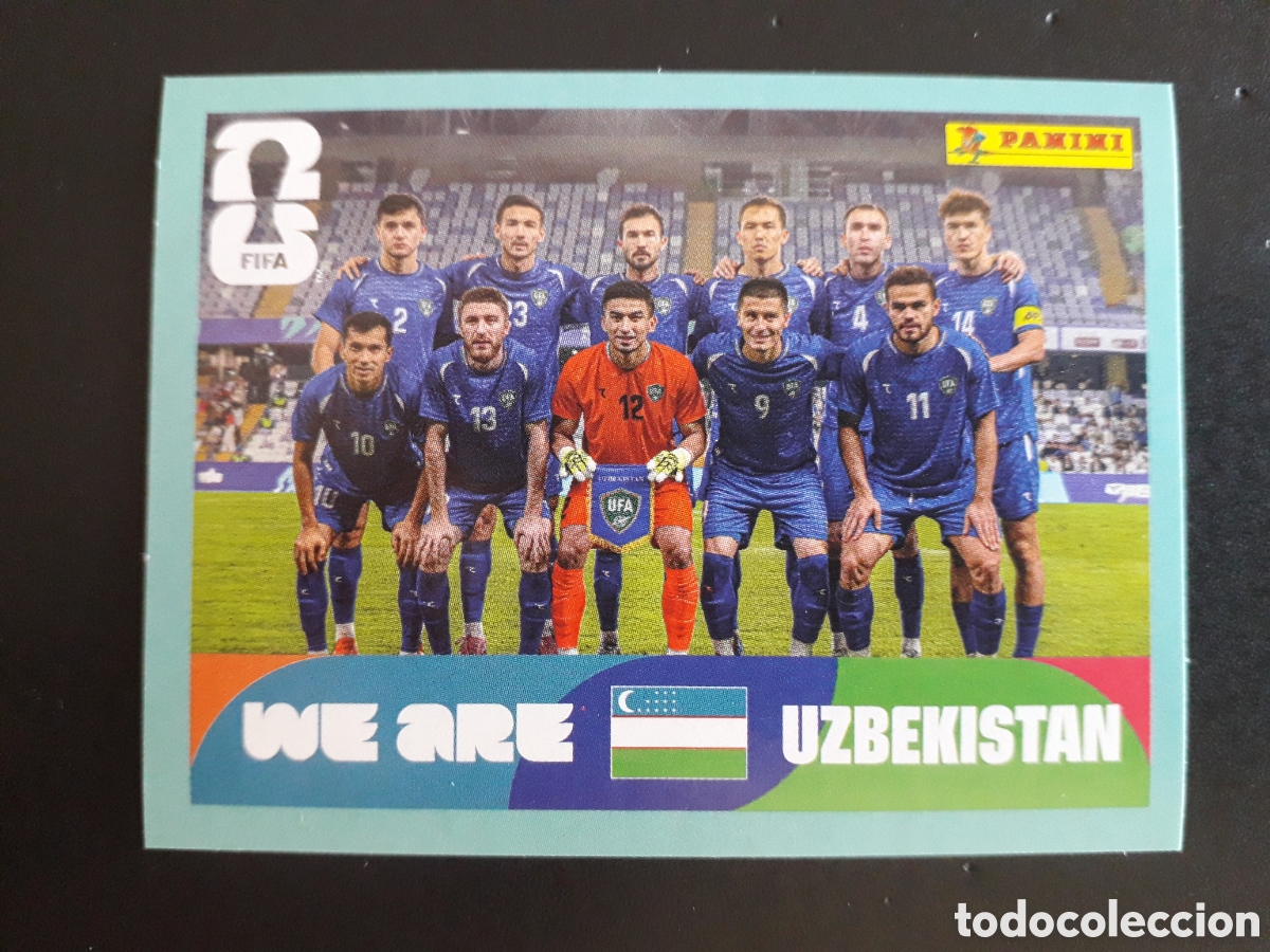 Football Stickers: EQUIPO UZBEKISTAN UZB 13 MUNDIAL F&Uacute;TBOL 2026 FIFA WORLD CUP PANINI SIN PEGAR PEDIDO M&Iacute;NIMO 3&euro;