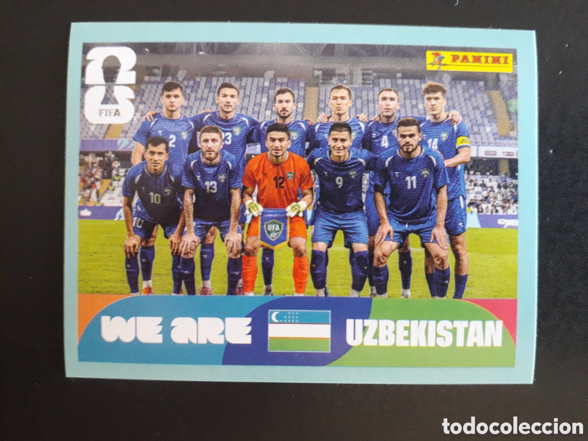 Football Stickers: EQUIPO UZBEKISTAN UZB 13 MUNDIAL F&Uacute;TBOL 2026 FIFA WORLD CUP PANINI SIN PEGAR PEDIDO M&Iacute;NIMO 3&euro;