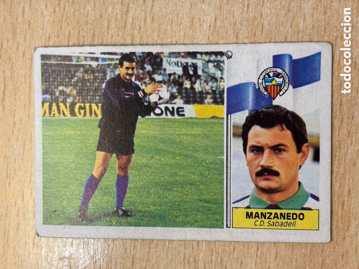Football Stickers: Manzanedo Coloca CD Sabadell Ediciones Este 86-87 1986-1987 sin pegar