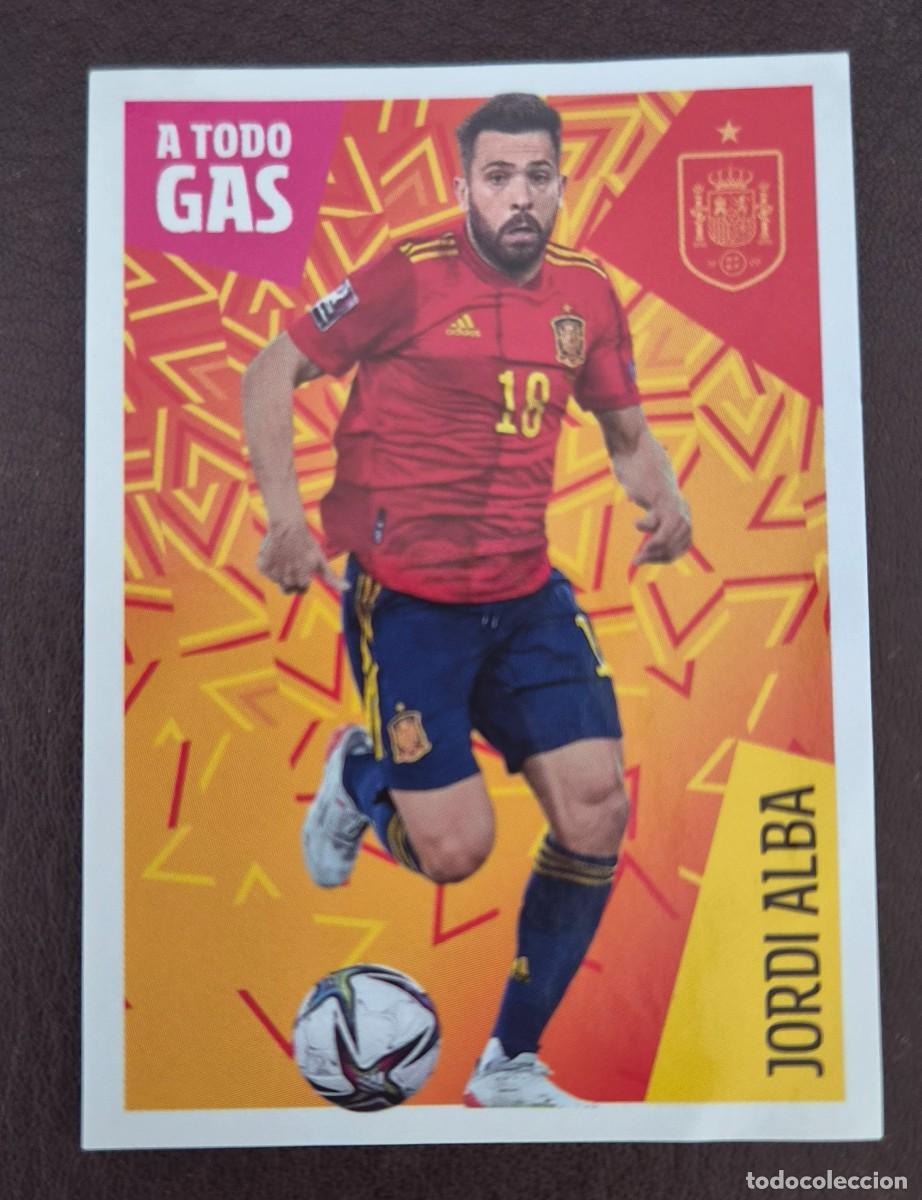 Cromos de Futebol: 13 JORDI ALBA LOS IDOLOS DE LA ROJA ESPA&Ntilde;A CRACKS MUNDIALES 2022 PANINI