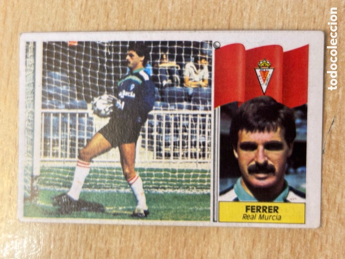 Cromos de f&uacute;tbol: Ferrer Baja Real Murcia Ediciones Este 86-87 1986-1987 sin pegar