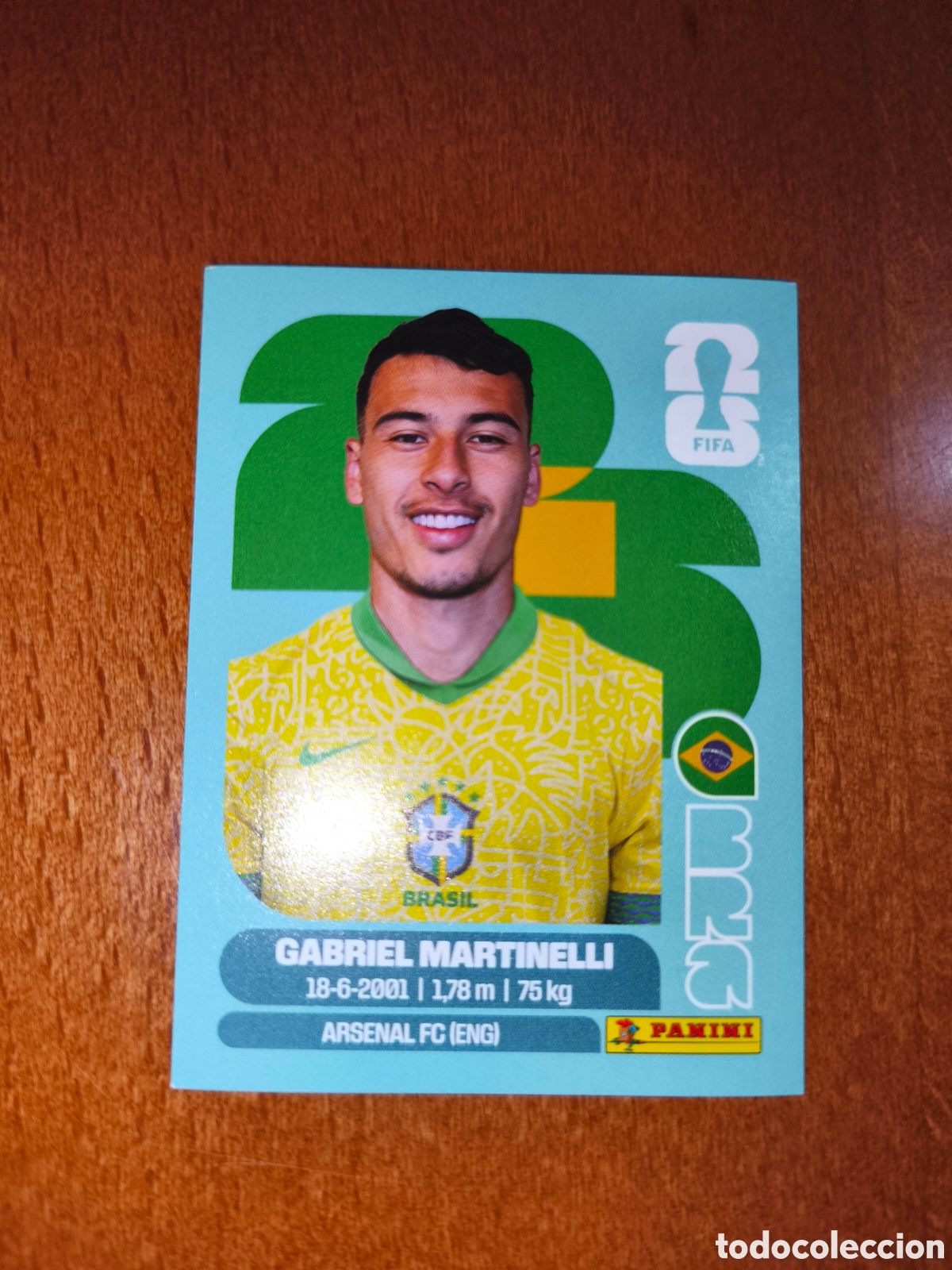 Cromos de f&uacute;tbol: BRA18 Gabriel Martinelli BRA 18 Fifa World Cup 2026 Brasil