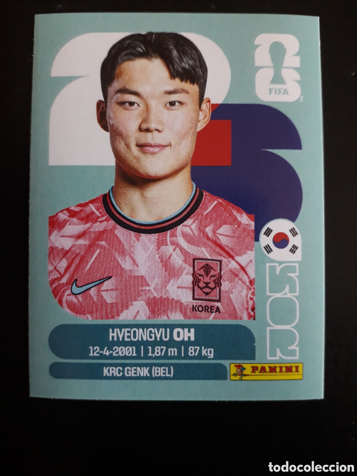 Cromos de f&uacute;tbol: H OH COREA DEL SUR KOR 20 MUNDIAL F&Uacute;TBOL 2026 FIFA WORLD CUP PANINI SIN PEGAR PEDIDO M&Iacute;NIMO 3&euro;