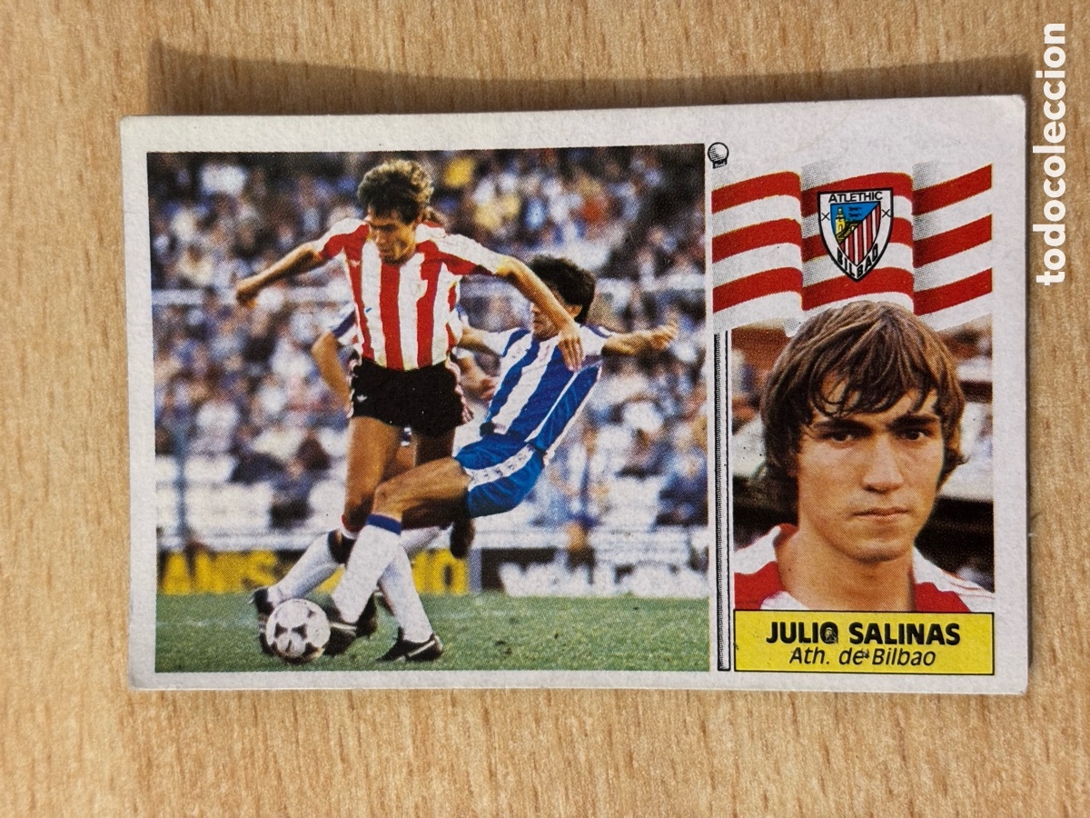 Cromos de Futebol: Julio Salinas Athletic Club de Bilbao Ediciones Este 86-87 1986-1987 sin pegar Baja