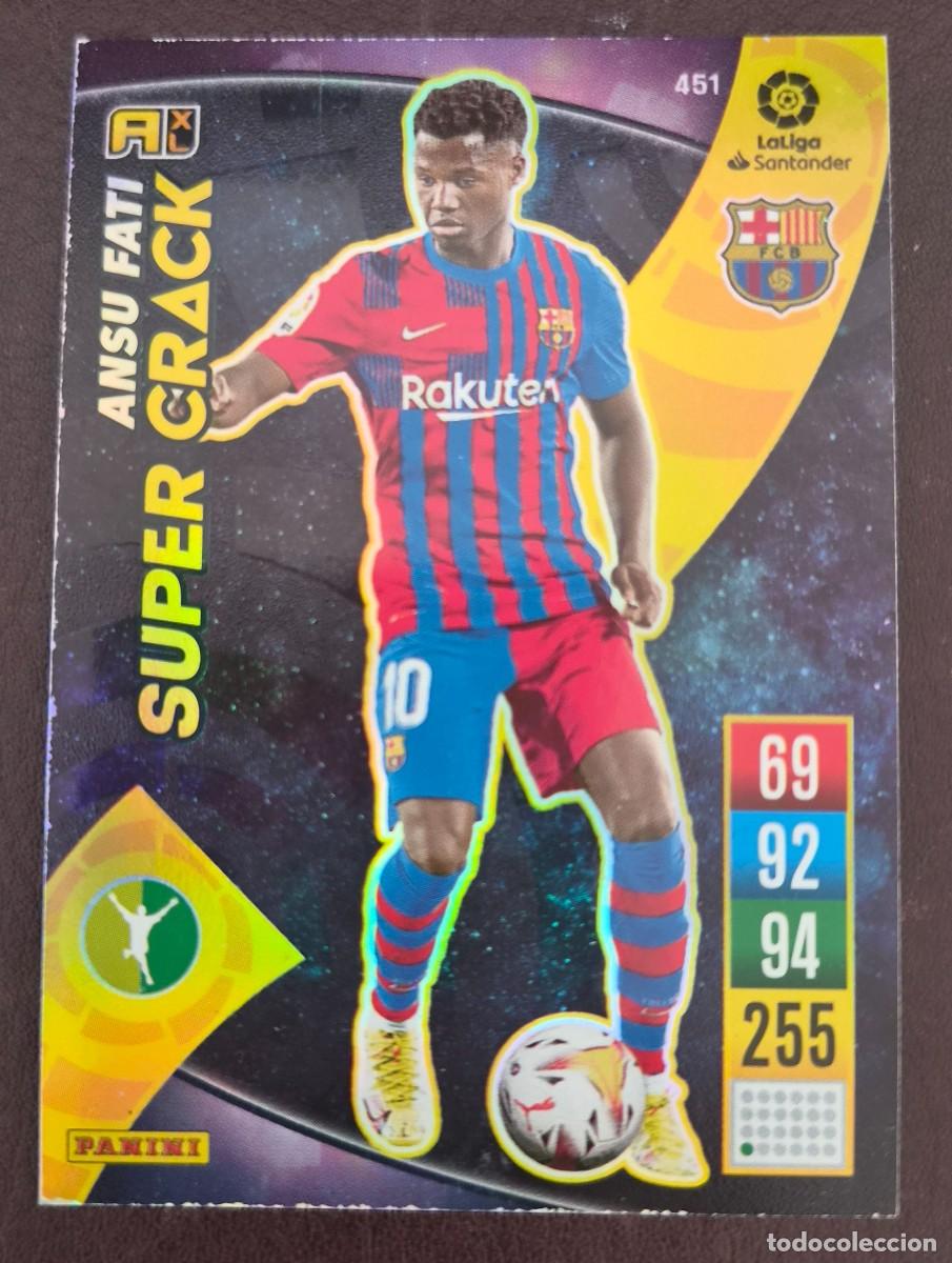 Fu&szlig;ball-Sticker: 451 ANSU FATI FC BARCELONA ADRENALYN 2021 2022 PANINI