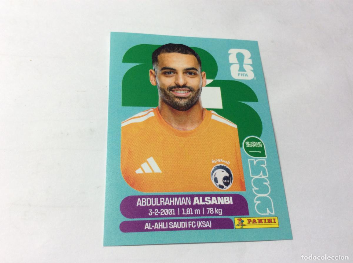 Cromos de Futebol: KSA3 KSA 3 Abdulrahman AlSanbi Arabia Saud&iacute; Cromo Sticker FIFA World Cup 2026 26 Panini