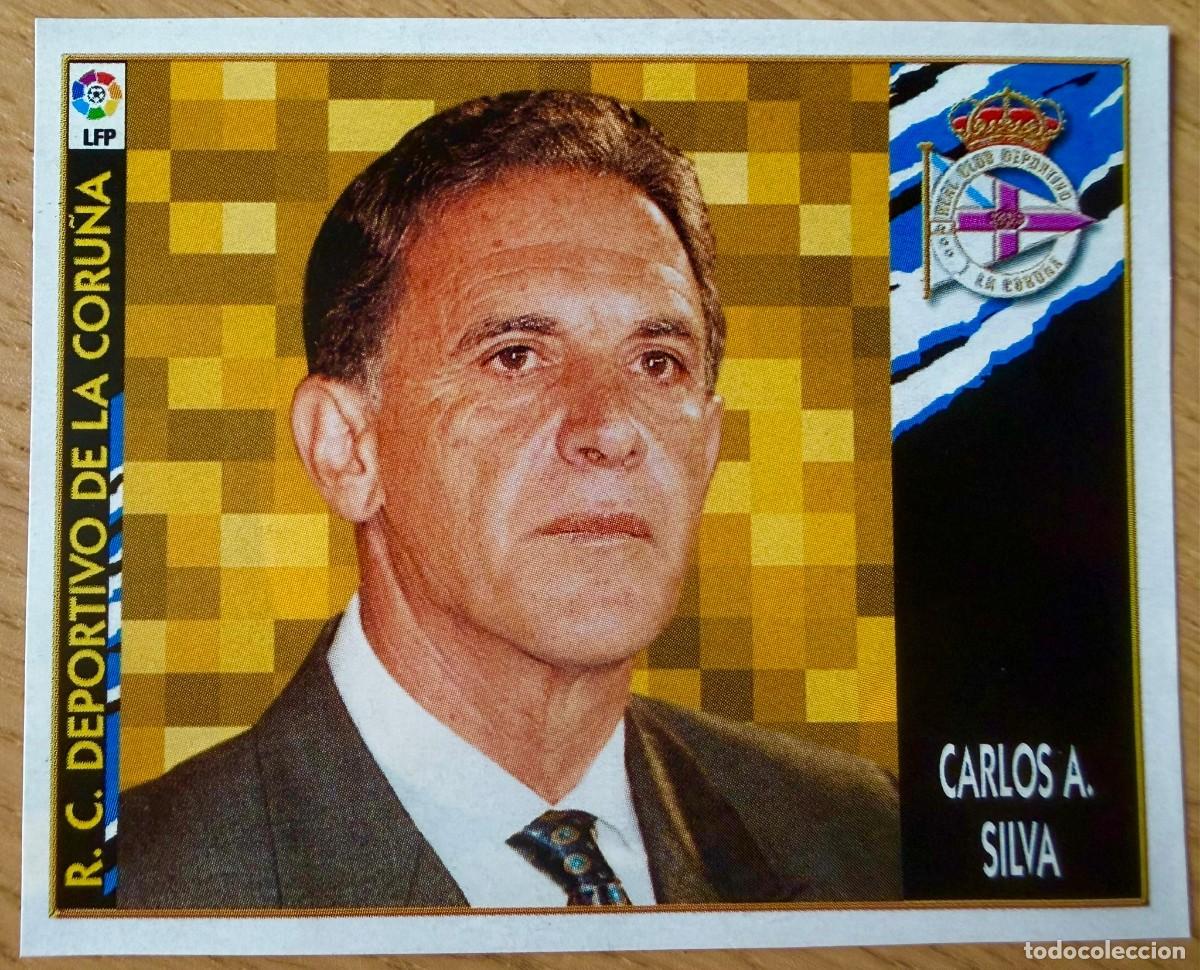 Cromos de Futebol: ENTRENADOR CARLOS A. SILVA DEPORTIVO CORU&Ntilde;A 97 98 1997 1998 LIGA EDICIONES ESTE RECORTADO STICKER