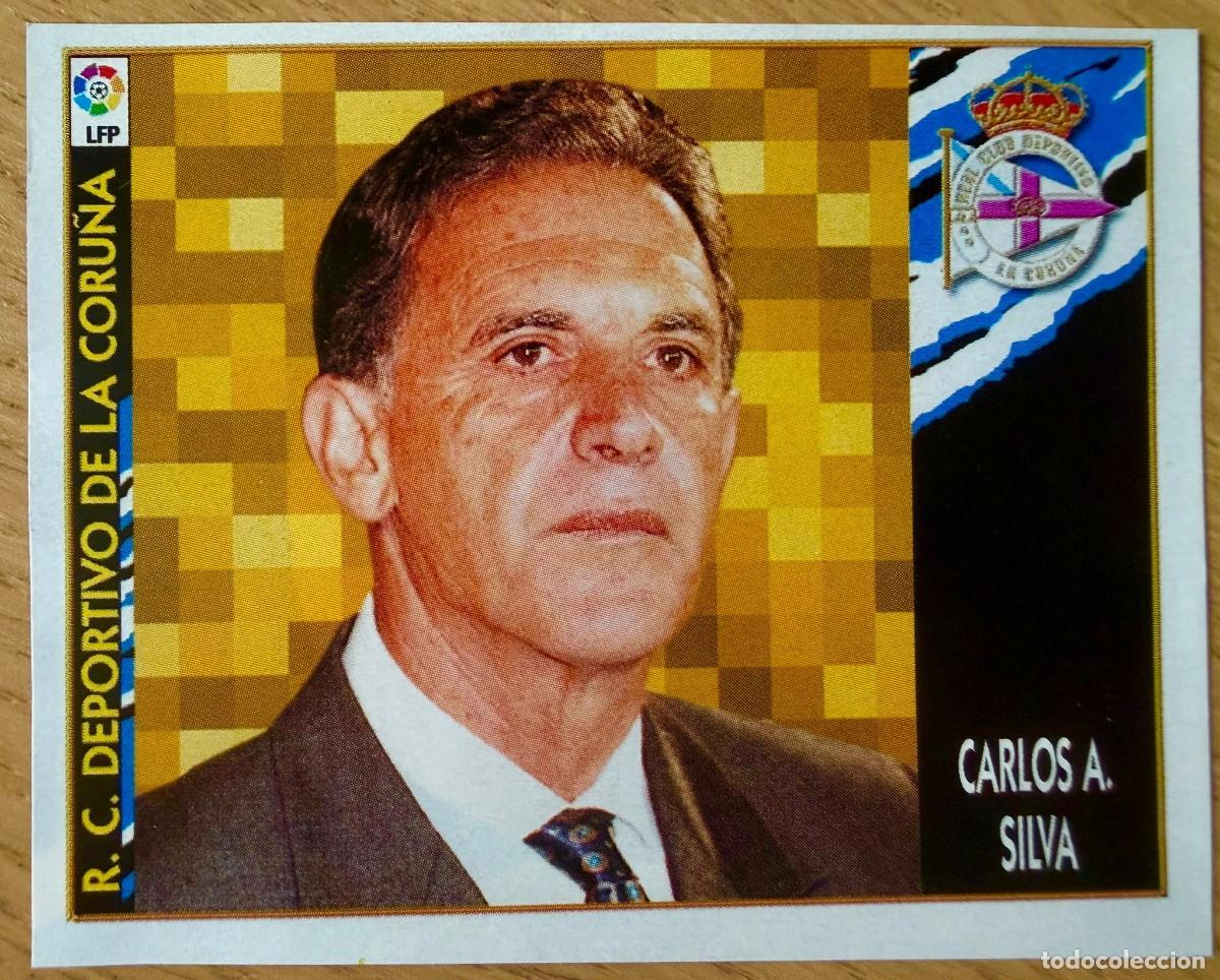 Cromos de f&uacute;tbol: ENTRENADOR CARLOS A. SILVA DEPORTIVO CORU&Ntilde;A 97 98 1997 1998 LIGA EDICIONES ESTE RECORTADO STICKER