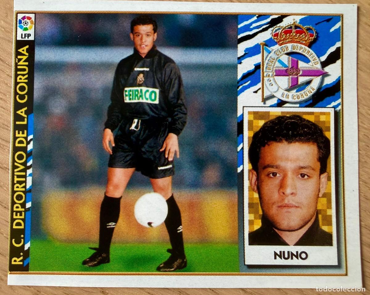 Cromos de f&uacute;tbol: NUNO DEPORTIVO CORU&Ntilde;A 97 98 1997 1998 LIGA EDICIONES ESTE RECORTADO STICKER