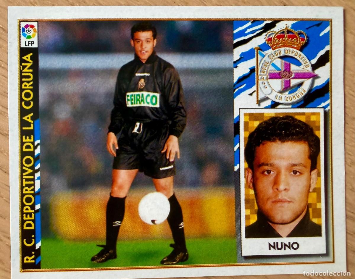 Cromos de f&uacute;tbol: NUNO DEPORTIVO CORU&Ntilde;A 97 98 1997 1998 LIGA EDICIONES ESTE RECORTADO STICKER