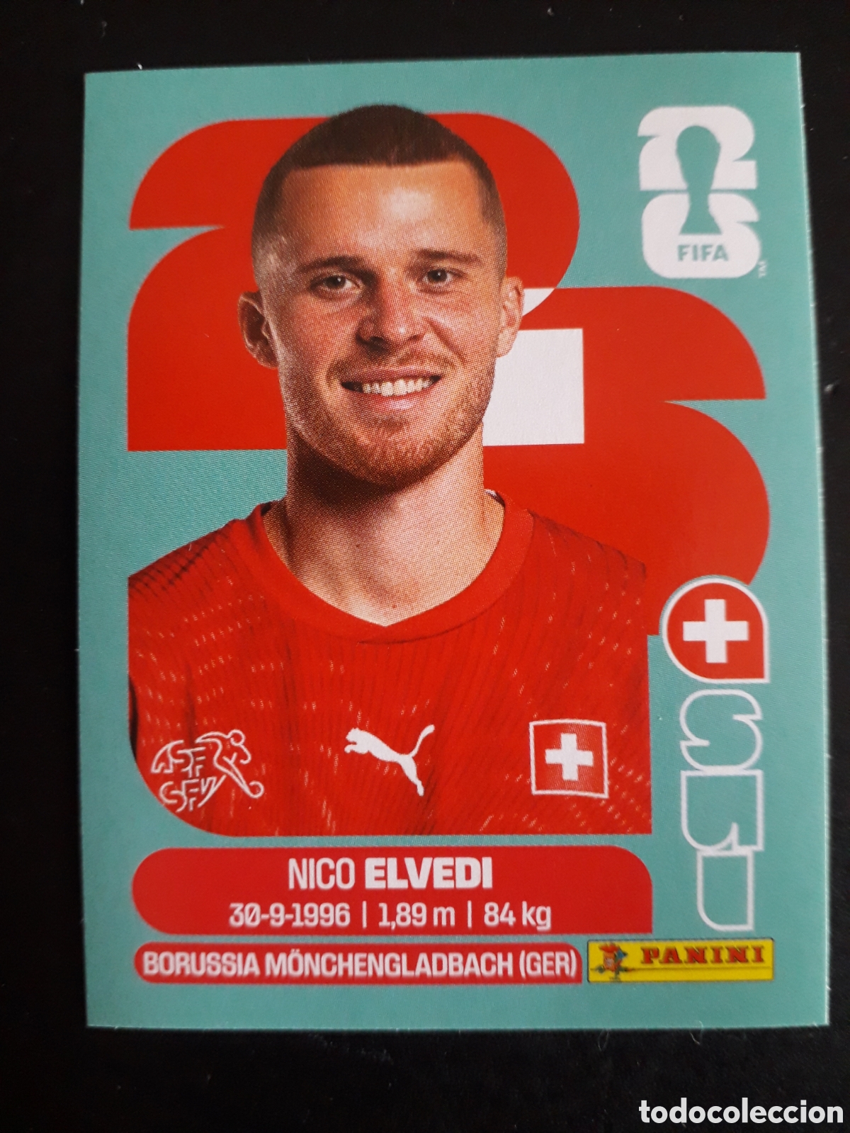 Cromos de f&uacute;tbol: ELDEVI SUIZA SUI 6 MUNDIAL F&Uacute;TBOL 2026 FIFA WORLD CUP PANINI SIN PEGAR PEDIDO M&Iacute;NIMO 3&euro;