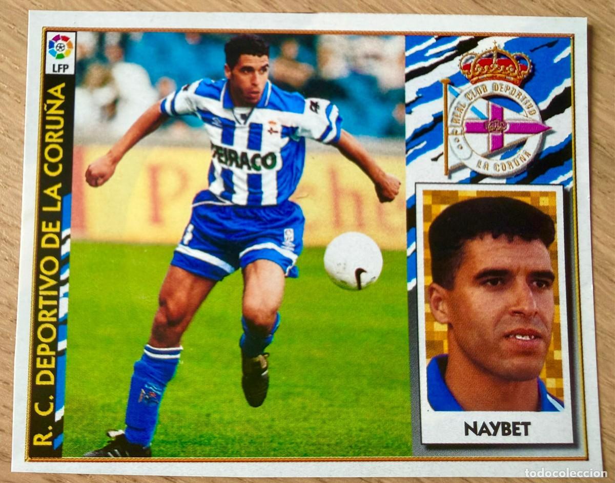 Cromos de f&uacute;tbol: NAYBET DEPORTIVO CORU&Ntilde;A 97 98 1997 1998 LIGA EDICIONES ESTE RECORTADO STICKER