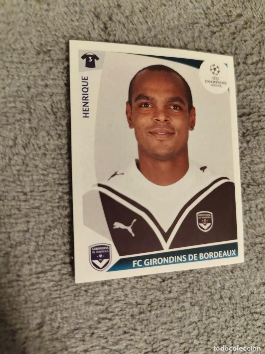 Cromos de f&uacute;tbol: 42 CHAMPIONS LEAGUE 09 10 PANINI HENRIQUE FC GIRONDINS DE BORDEAUX 2009 2010 UCL AAA