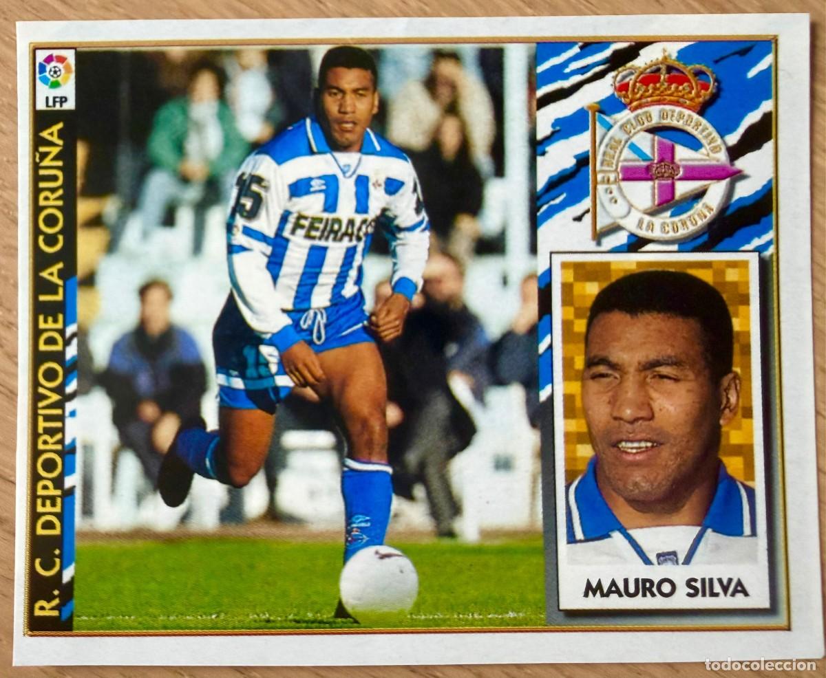 Cromos de f&uacute;tbol: MAURO SILVA DEPORTIVO CORU&Ntilde;A 97 98 1997 1998 LIGA EDICIONES ESTE RECORTADO STICKER
