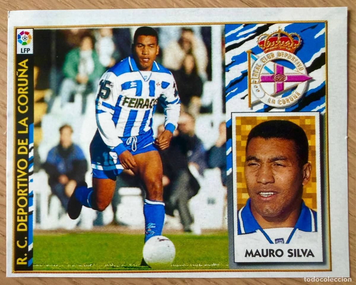 Cromos de f&uacute;tbol: MAURO SILVA DEPORTIVO CORU&Ntilde;A 97 98 1997 1998 LIGA EDICIONES ESTE RECORTADO STICKER