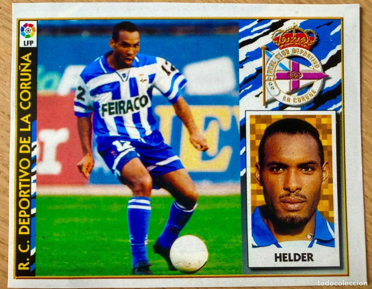 Cromos de f&uacute;tbol: HELDER DEPORTIVO CORU&Ntilde;A 97 98 1997 1998 LIGA EDICIONES ESTE RECORTADO STICKER