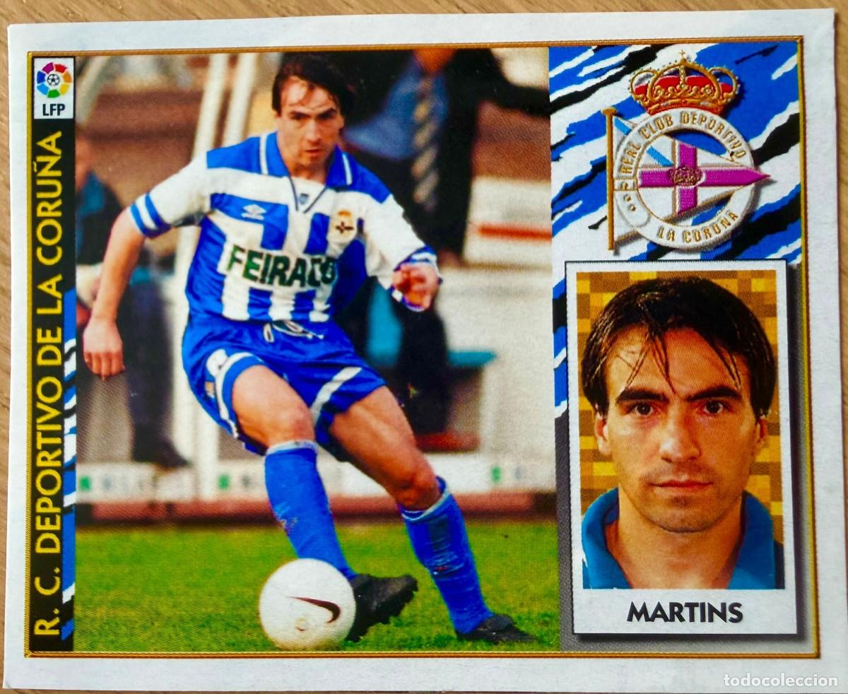 Cartes &agrave; collectionner de Football: MARTINS DEPORTIVO CORU&Ntilde;A 97 98 1997 1998 LIGA EDICIONES ESTE RECORTADO STICKER