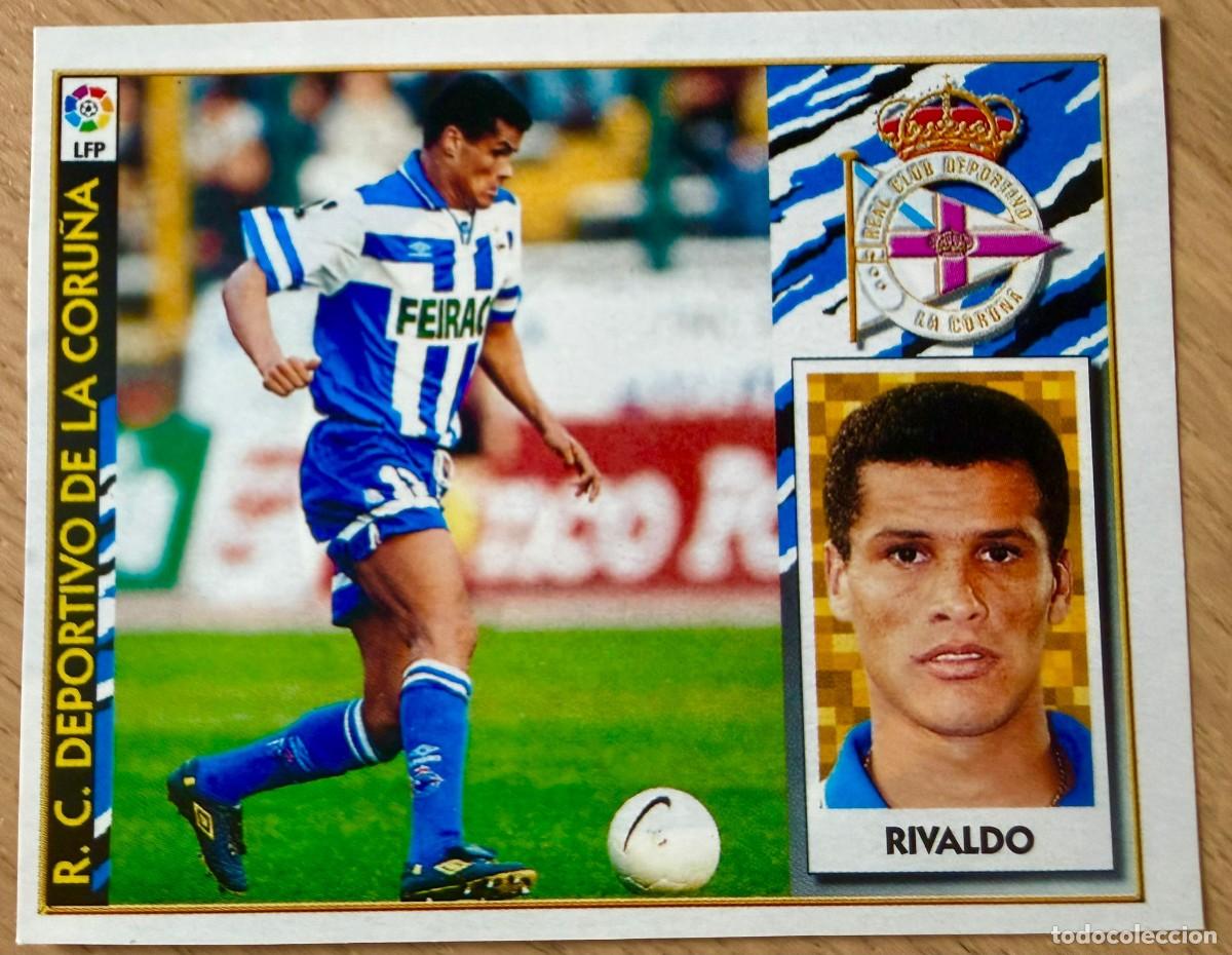 Cartes &agrave; collectionner de Football: RIVALDO BAJA DEPORTIVO CORU&Ntilde;A 97 98 1997 1998 LIGA EDICIONES ESTE RECORTADO STICKER