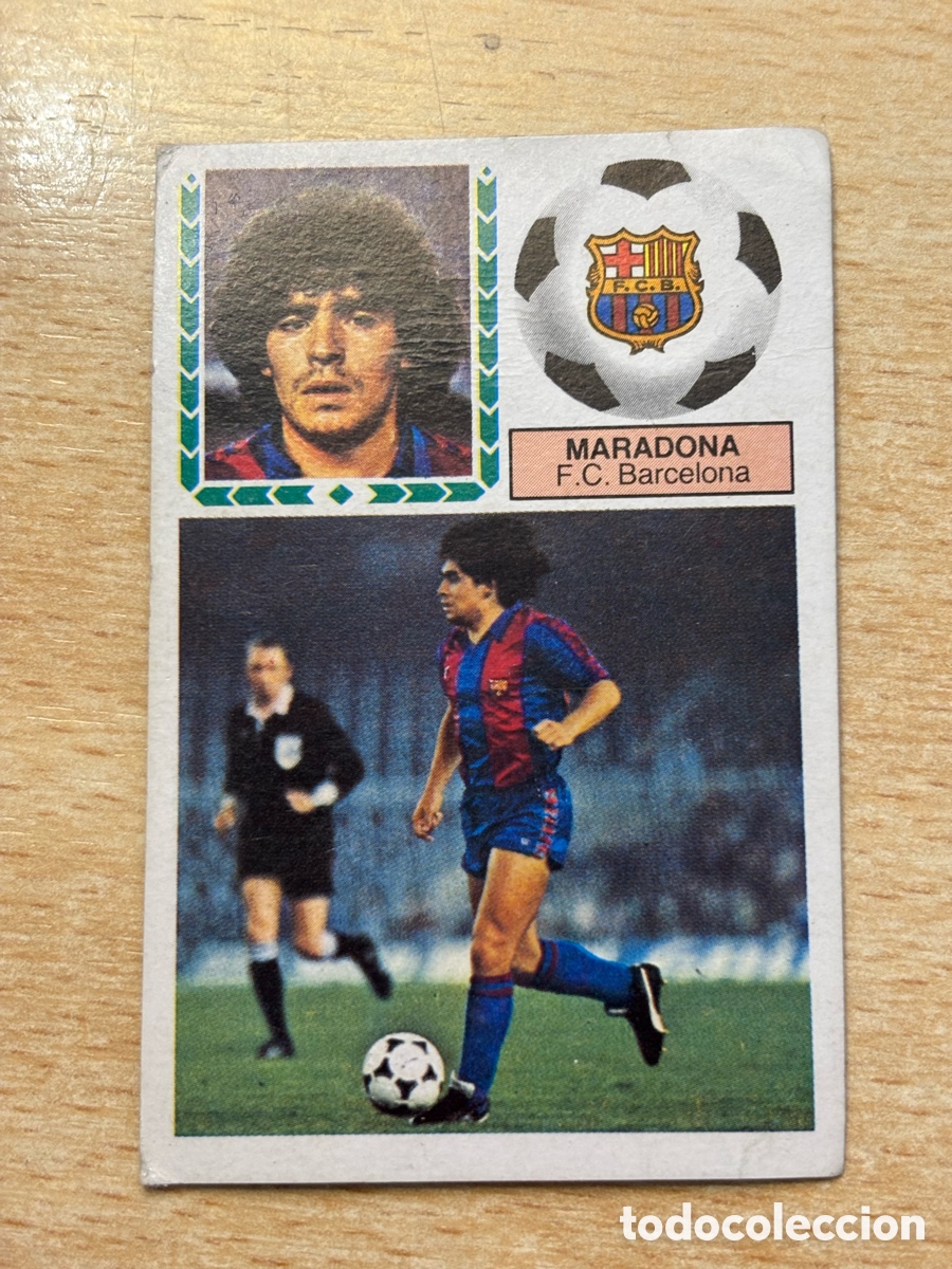 Cromos de Futebol: Maradona FC Barcelona Ediciones Este 83/84 recuperado ventanilla