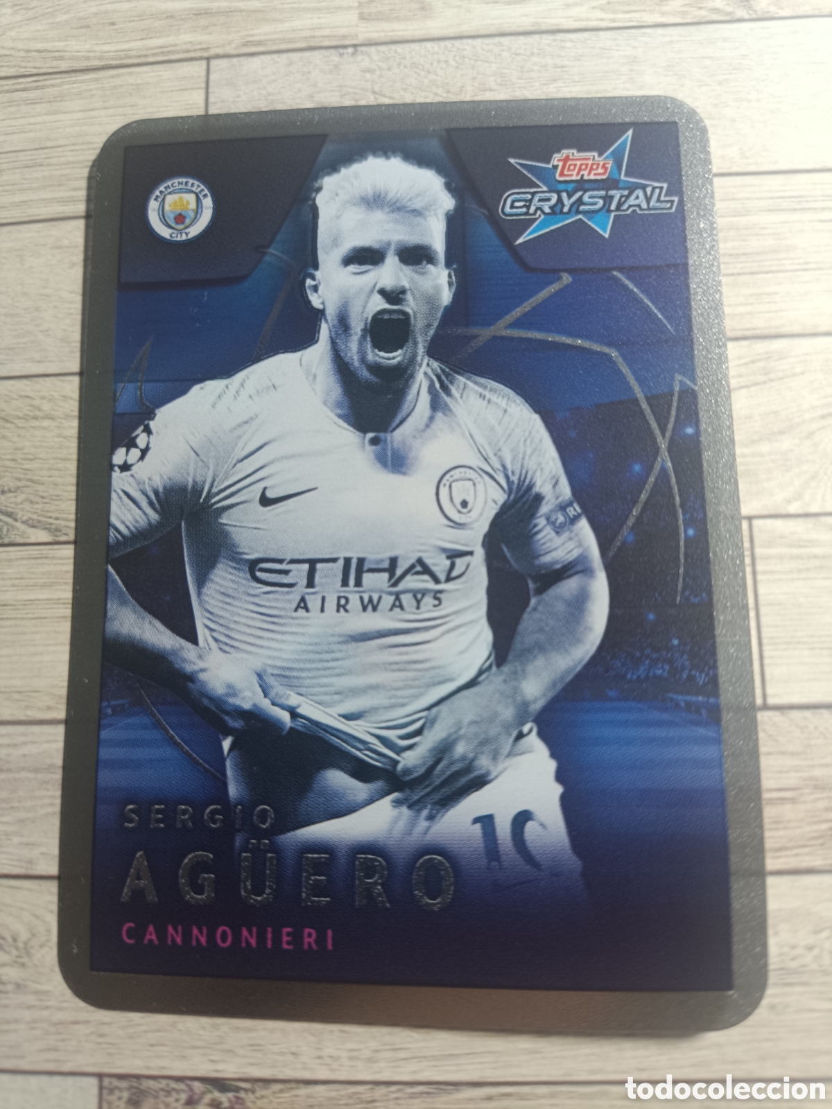 Football Stickers: 108 SERGIO KUN AG&uuml;ERO CANNONIERI MANCHESTER CITY CRYSTAL UCL UEFA Champions 2018 2019 Topps 18 19