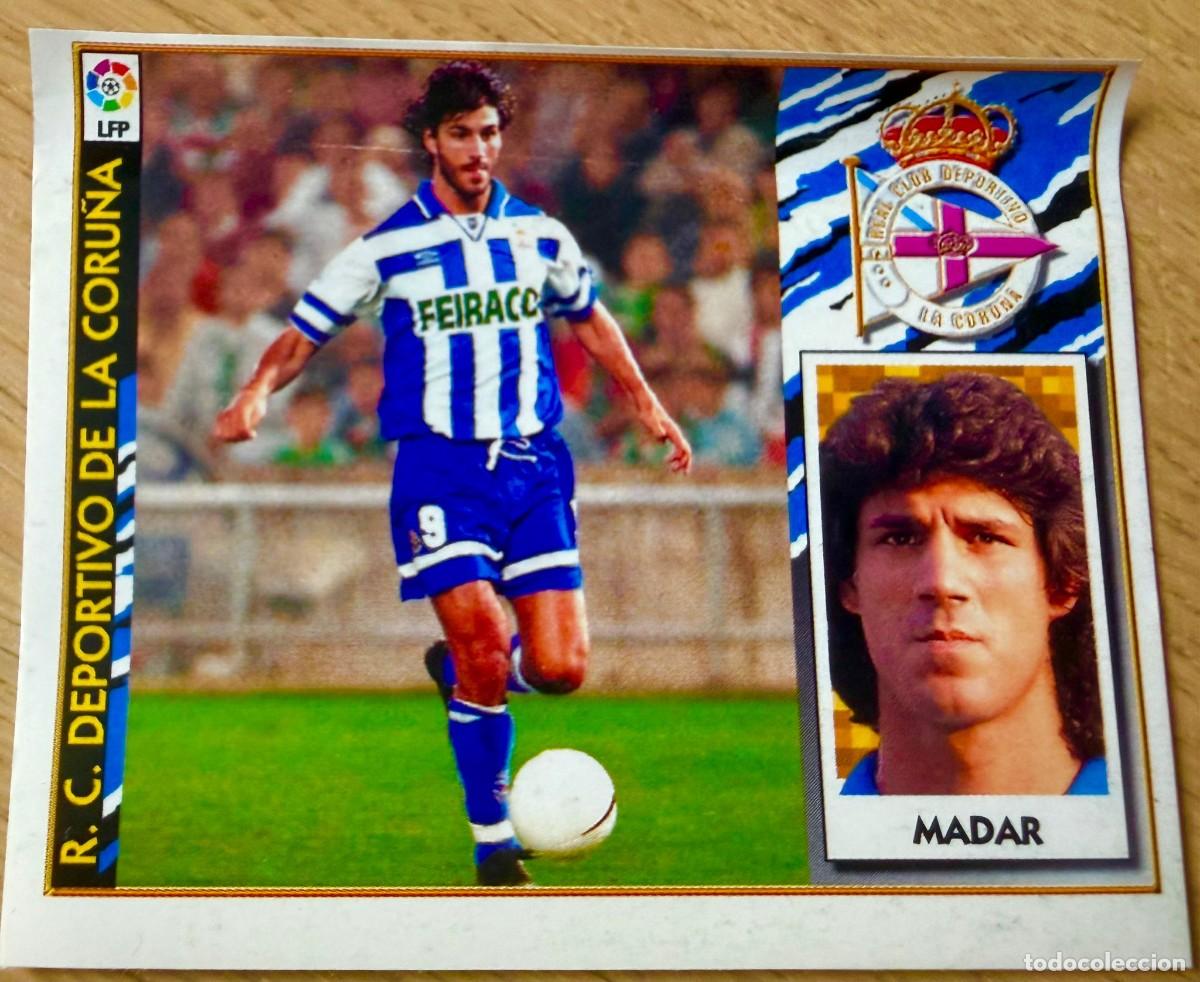 Football Stickers: MADAR DEPORTIVO CORU&Ntilde;A 97 98 1997 1998 LIGA EDICIONES ESTE VENTANILLA STICKER
