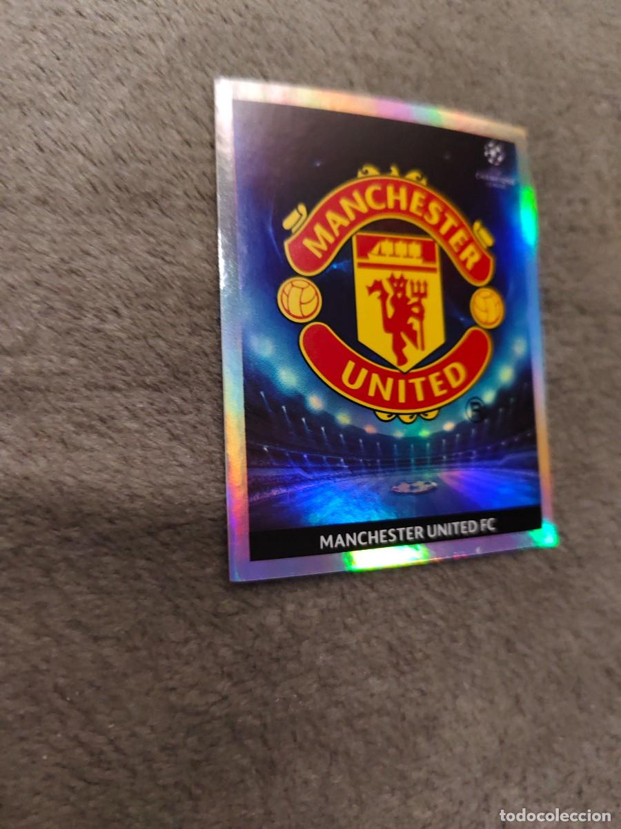 Football Stickers: 73 CHAMPIONS LEAGUE 09 10 PANINI ESCUDO LOGO MANCHESTER UNITED FC 2009 2010 UCL AAA