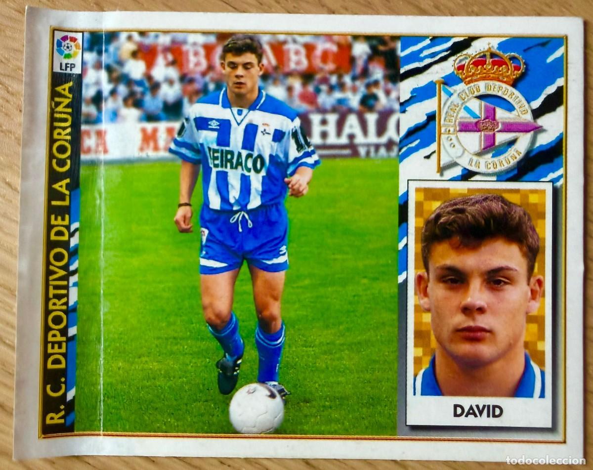 Cromos de f&uacute;tbol: DAVID DEPORTIVO CORU&Ntilde;A 97 98 1997 1998 LIGA EDICIONES ESTE VENTANILLA STICKER