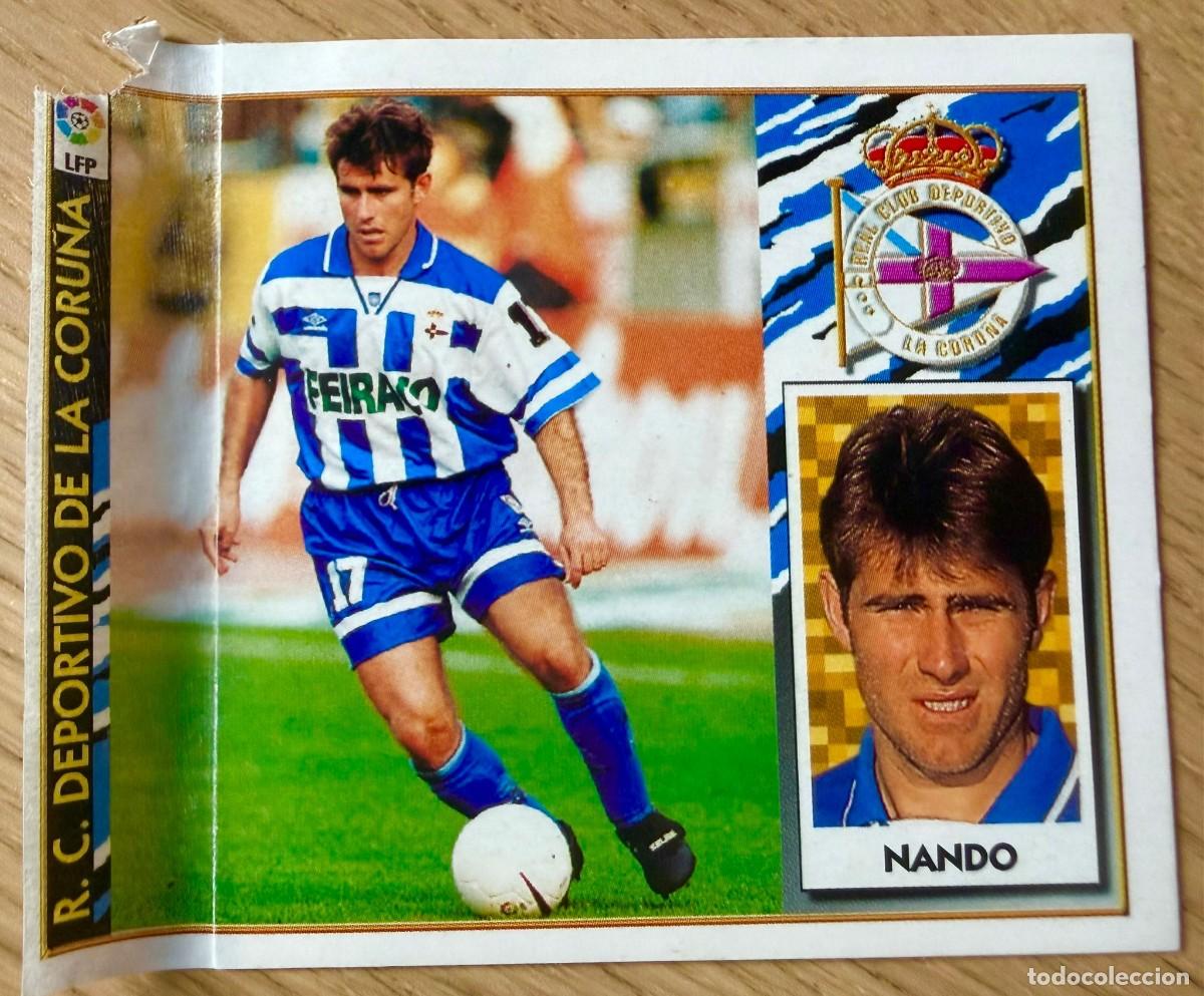 Cromos de f&uacute;tbol: NANDO DEPORTIVO CORU&Ntilde;A 97 98 1997 1998 LIGA EDICIONES ESTE VENTANILLA STICKER