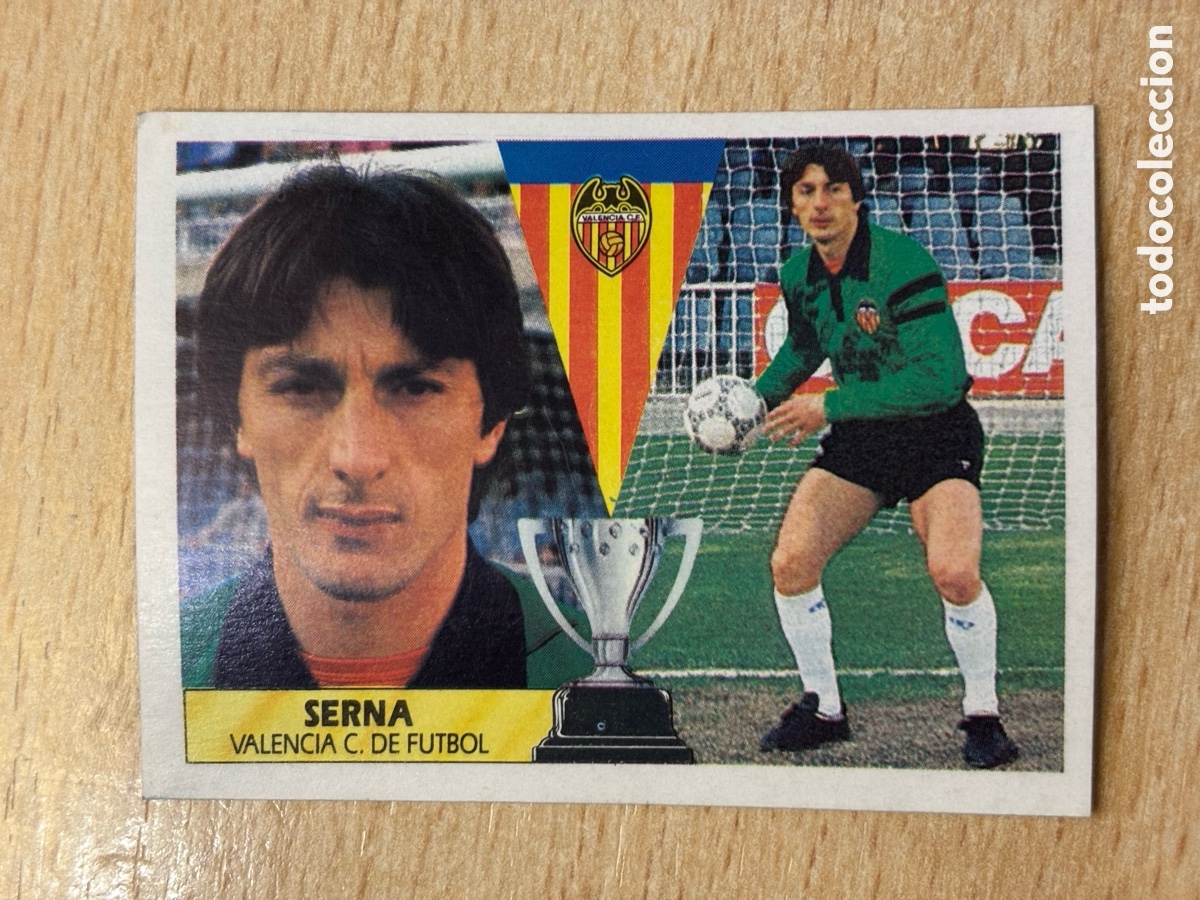 Cromos de f&uacute;tbol: Serna Baja Valencia CF Ediciones Este 87-88 1987-1988 sin pegar