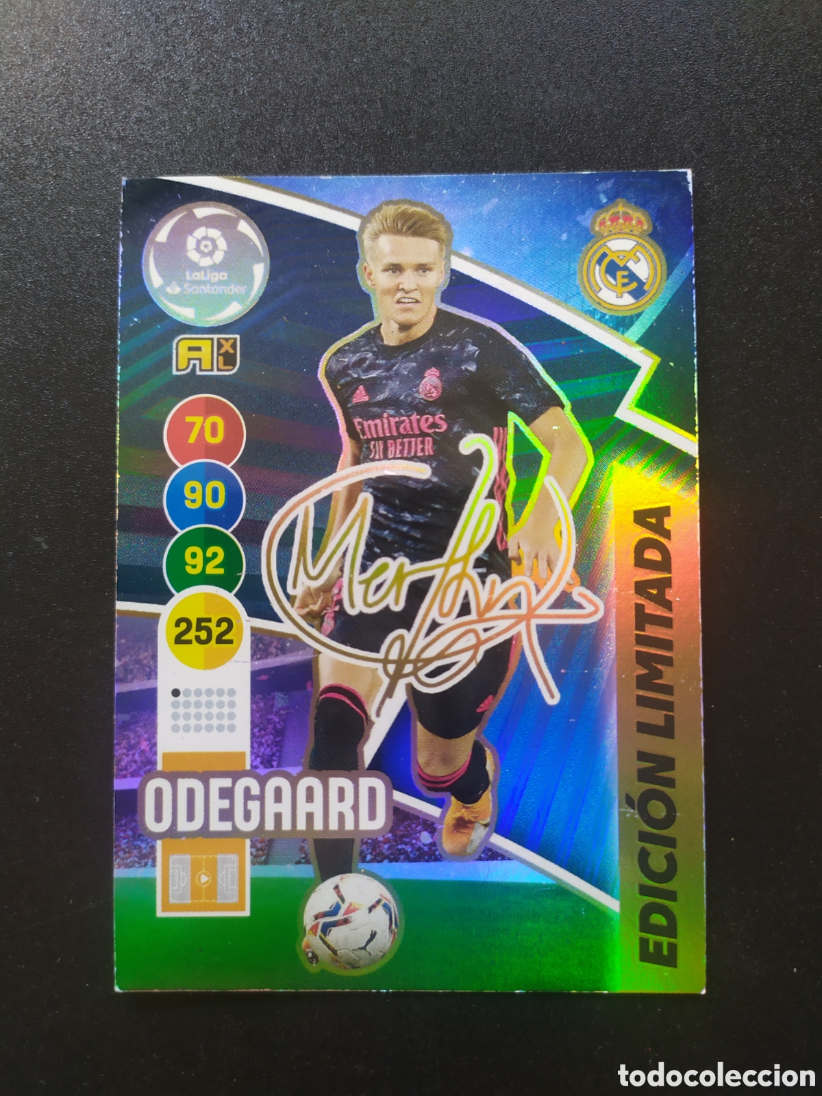 Cromos de f&uacute;tbol: Adrenalyn 2020 2021 20 21 panini Odegaard edici&oacute;n limitada firmada Real Madrid