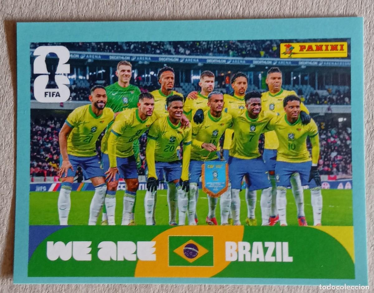 Cromos de f&uacute;tbol: Figurina Panini 2026 Cromo World Cup Usa Mundial 2026 squadra alineaci&oacute;n team Brazil BRA 13 Vinicius