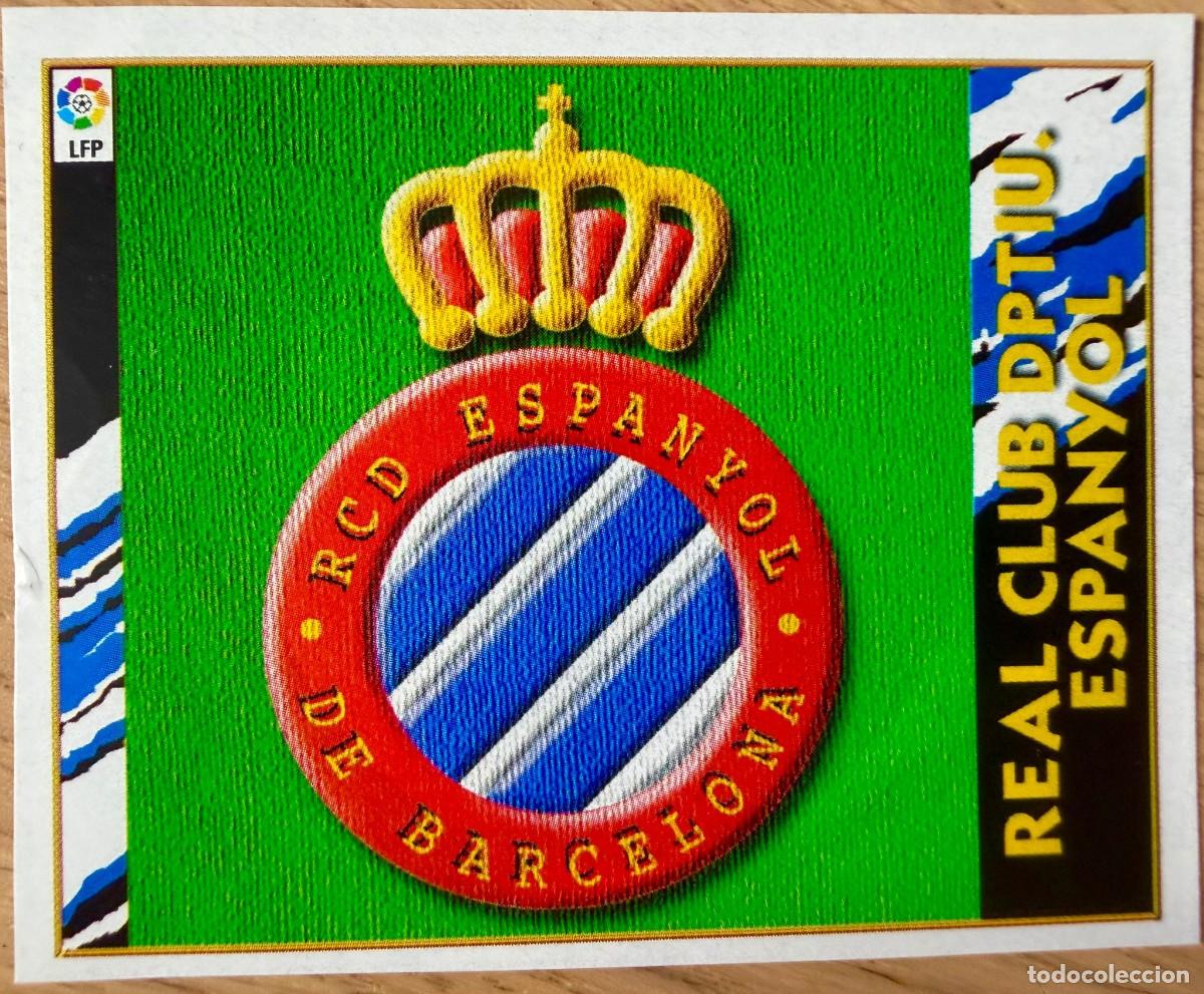 Cromos de f&uacute;tbol: ESCUDO ESPANYOL ESPA&Ntilde;OL 97 98 1997 1998 LIGA EDICIONES ESTE RECORTADO STICKER