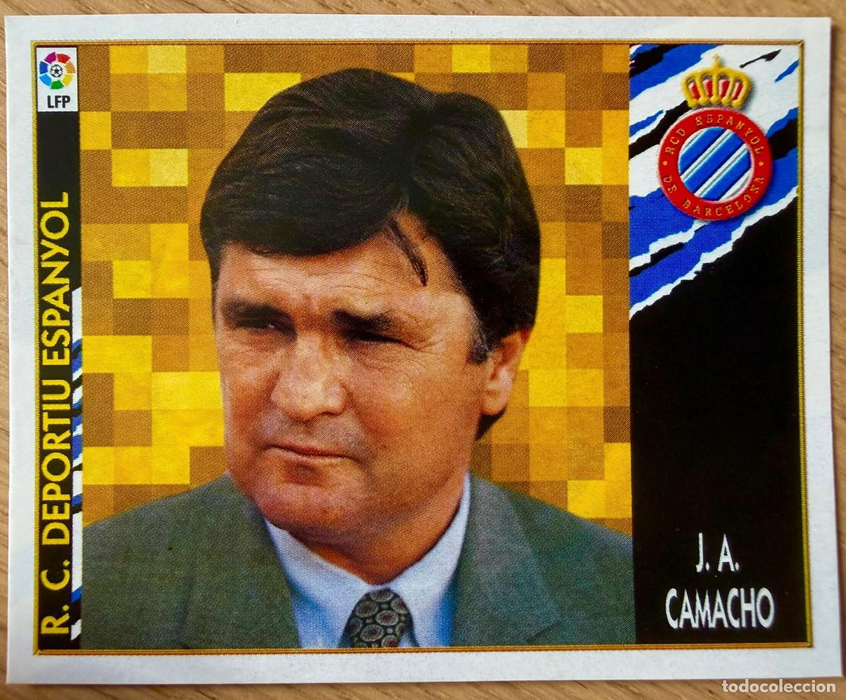 Cromos de f&uacute;tbol: ENTRENADOR CAMACHO ESPANYOL ESPA&Ntilde;OL 97 98 1997 1998 LIGA EDICIONES ESTE RECORTADO STICKER