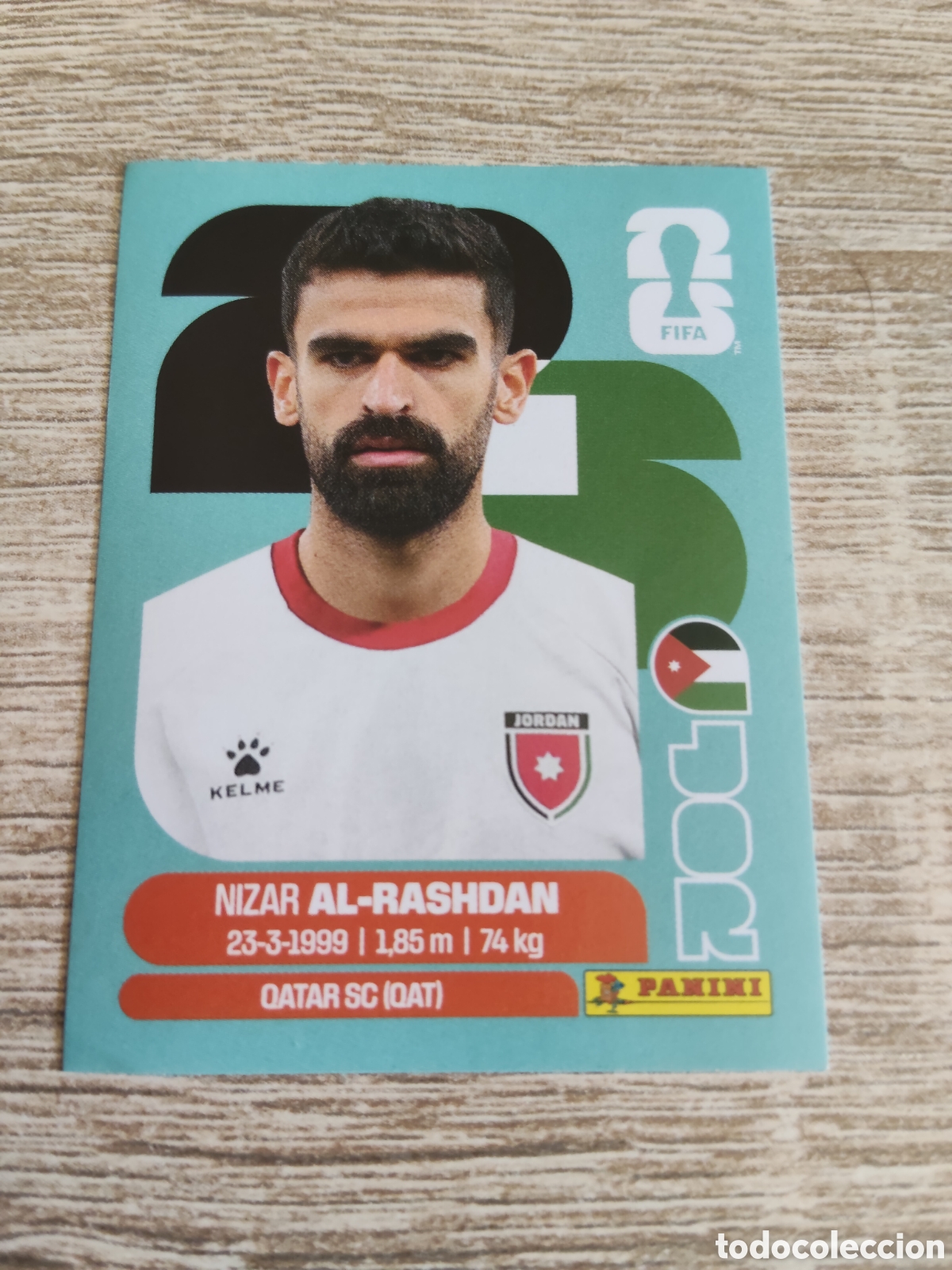 Cromos de f&uacute;tbol: Panini mundial 2026 JOR 10 Nizar Al-Rashdan Jordania
