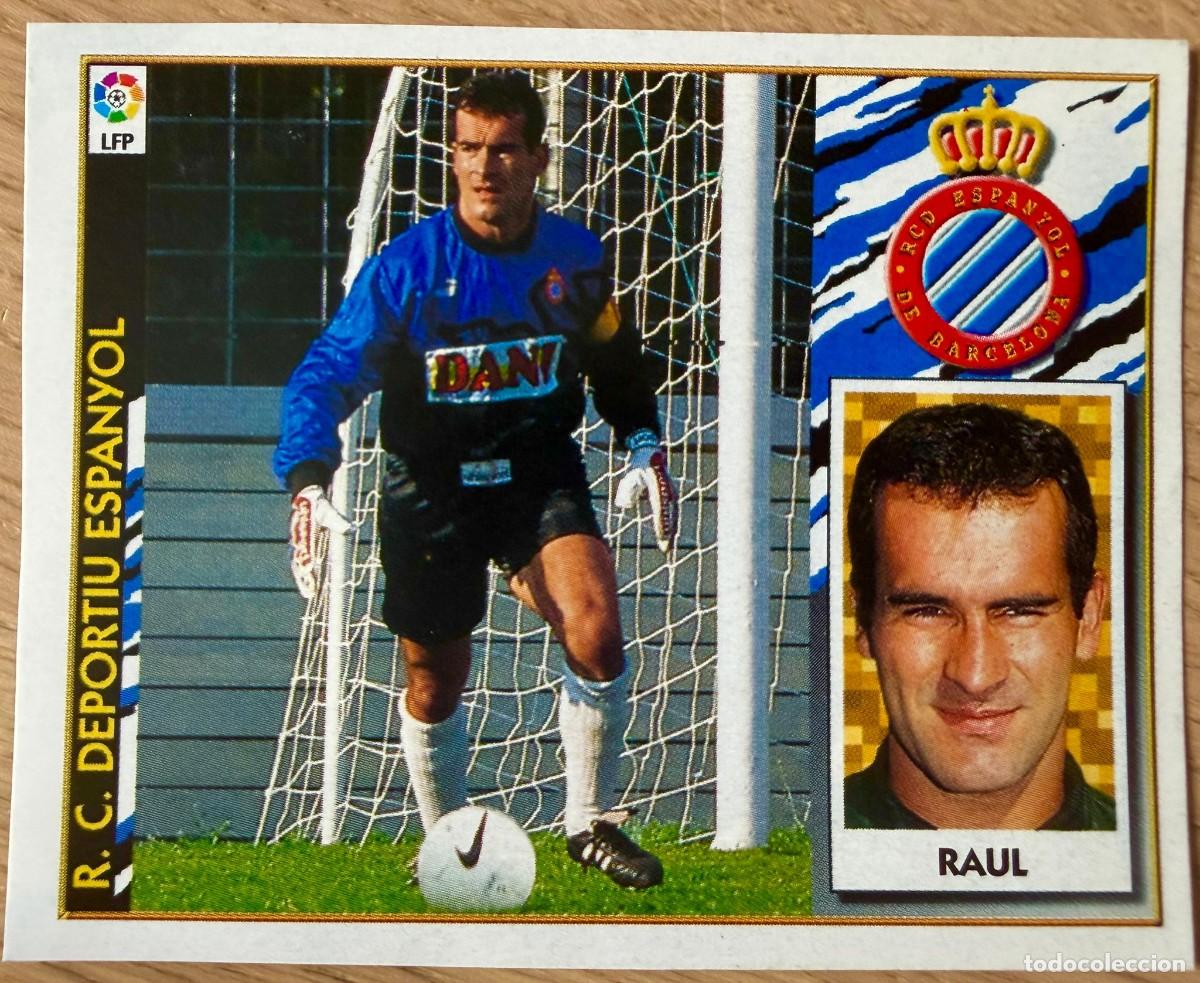Fu&szlig;ball-Sticker: RAUL ESPANYOL ESPA&Ntilde;OL 97 98 1997 1998 LIGA EDICIONES ESTE RECORTADO STICKER