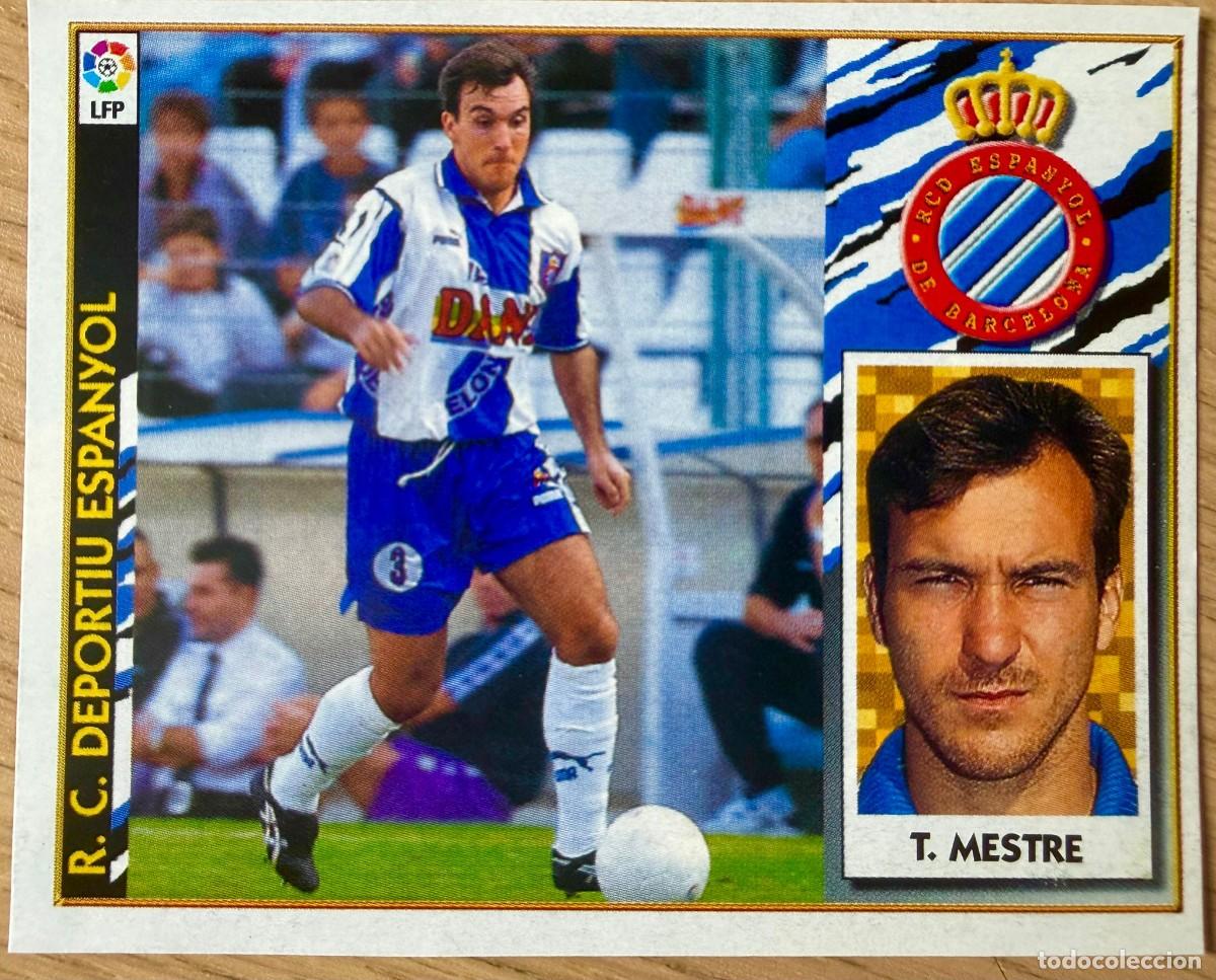 Fu&szlig;ball-Sticker: TORRES MESTRE ESPANYOL ESPA&Ntilde;OL 97 98 1997 1998 LIGA EDICIONES ESTE RECORTADO STICKER
