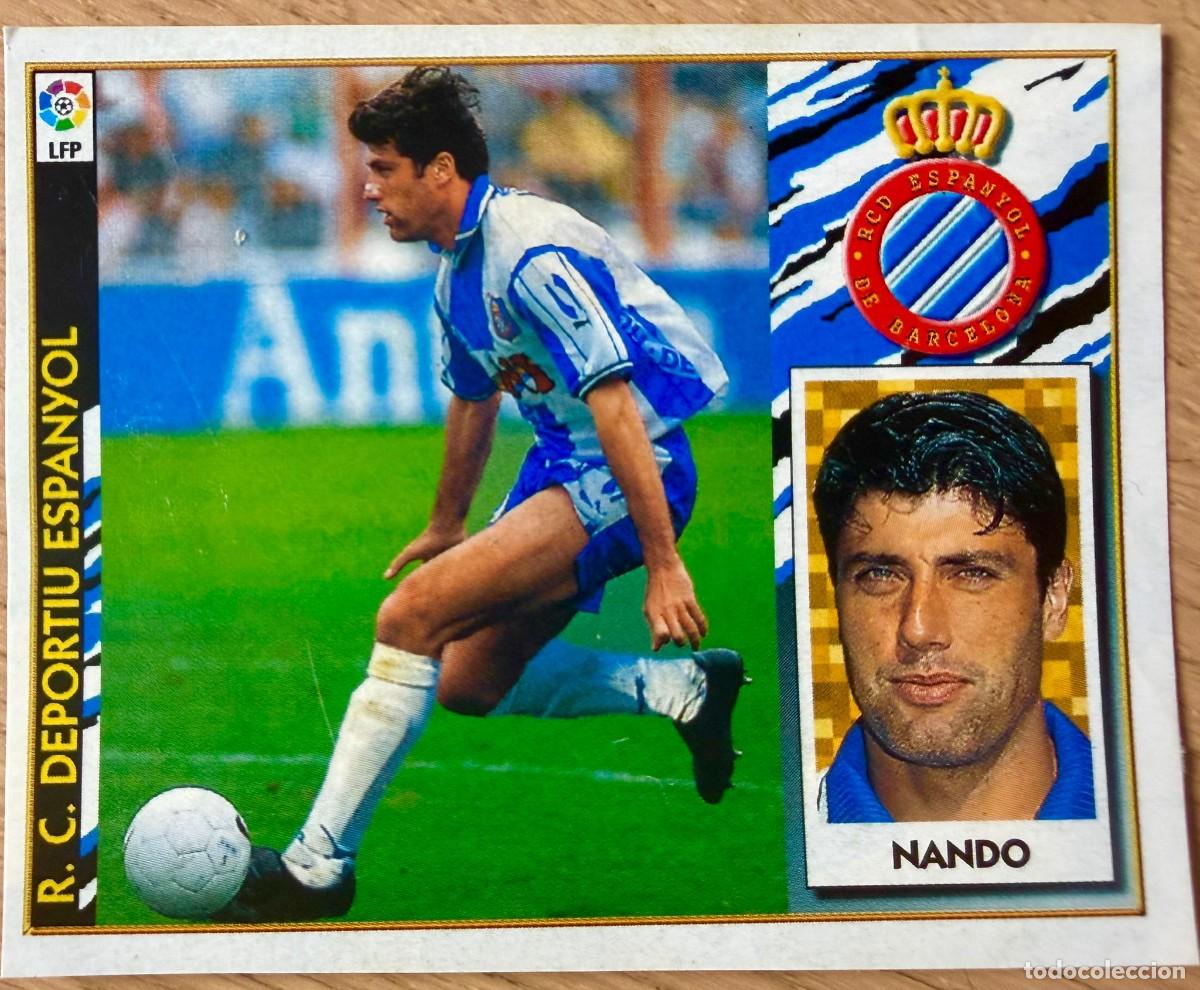 Cromos de f&uacute;tbol: NANDO ESPANYOL ESPA&Ntilde;OL 97 98 1997 1998 LIGA EDICIONES ESTE RECORTADO STICKER