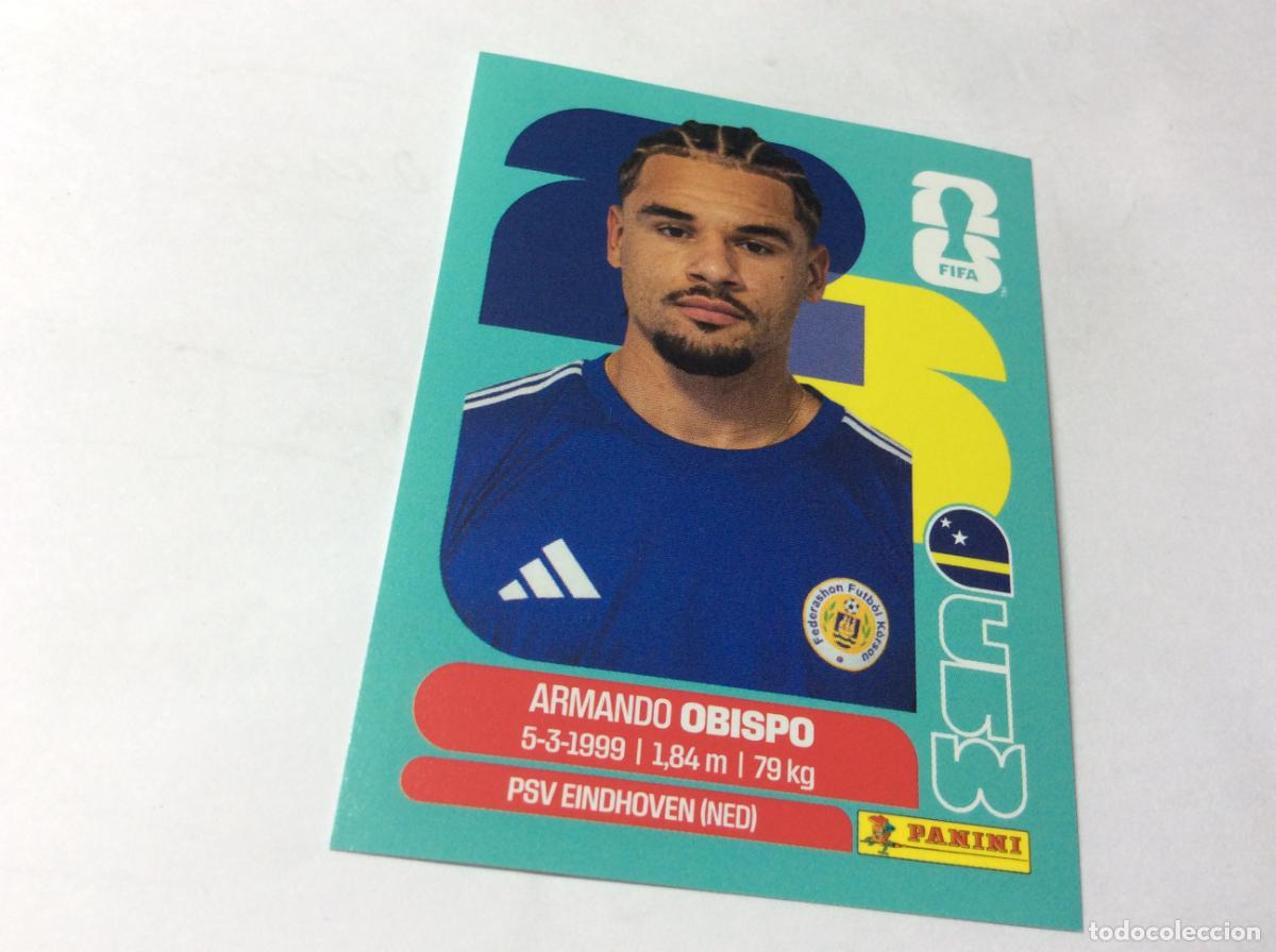 Cromos de f&uacute;tbol: CUW3 CUW 3 Armando Obispo Cura&ccedil;ao Cromo Sticker FIFA World Cup 2026 26 Panini
