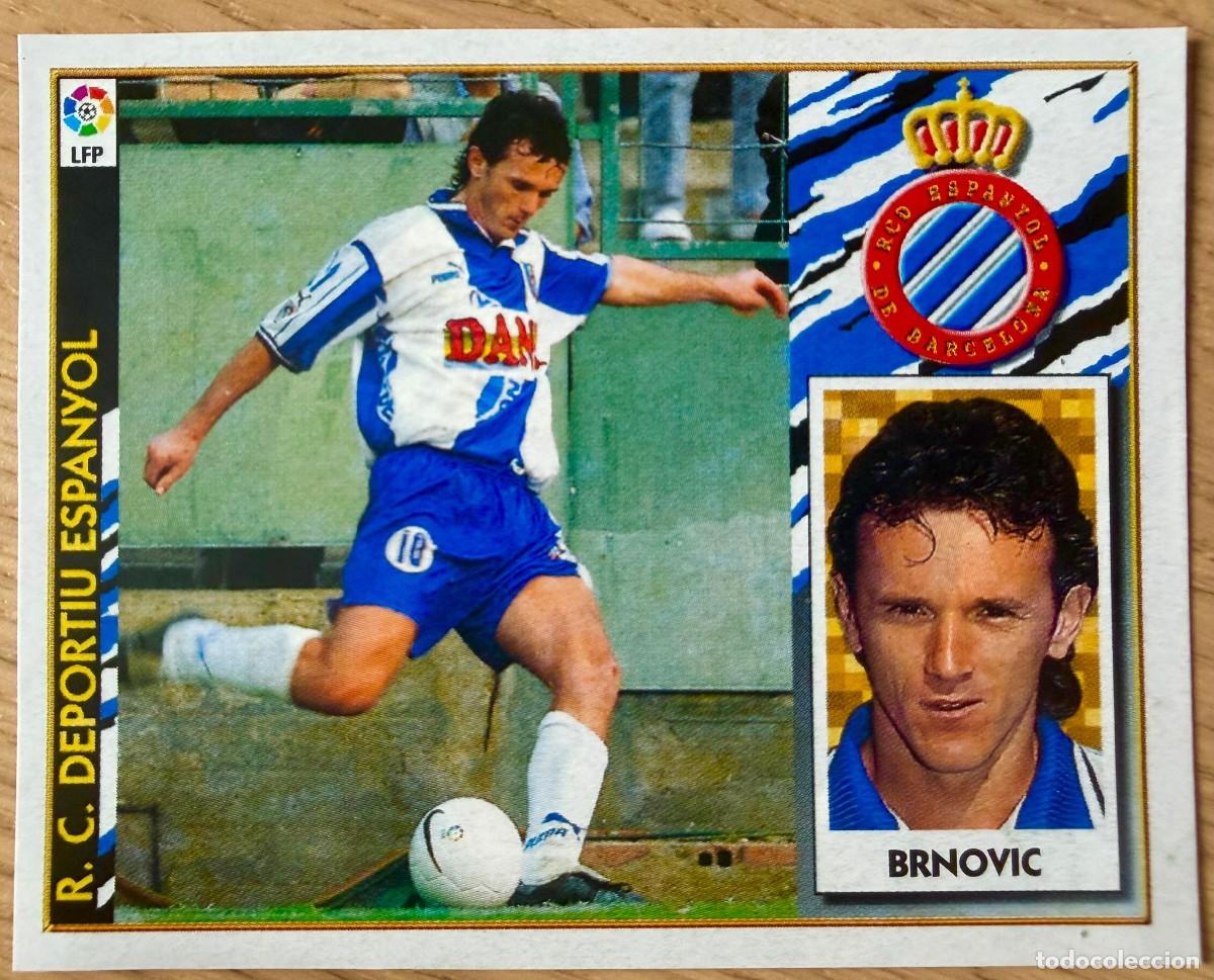 Figurine di Calcio: BRNOVIC ESPANYOL ESPA&Ntilde;OL 97 98 1997 1998 LIGA EDICIONES ESTE RECORTADO STICKER