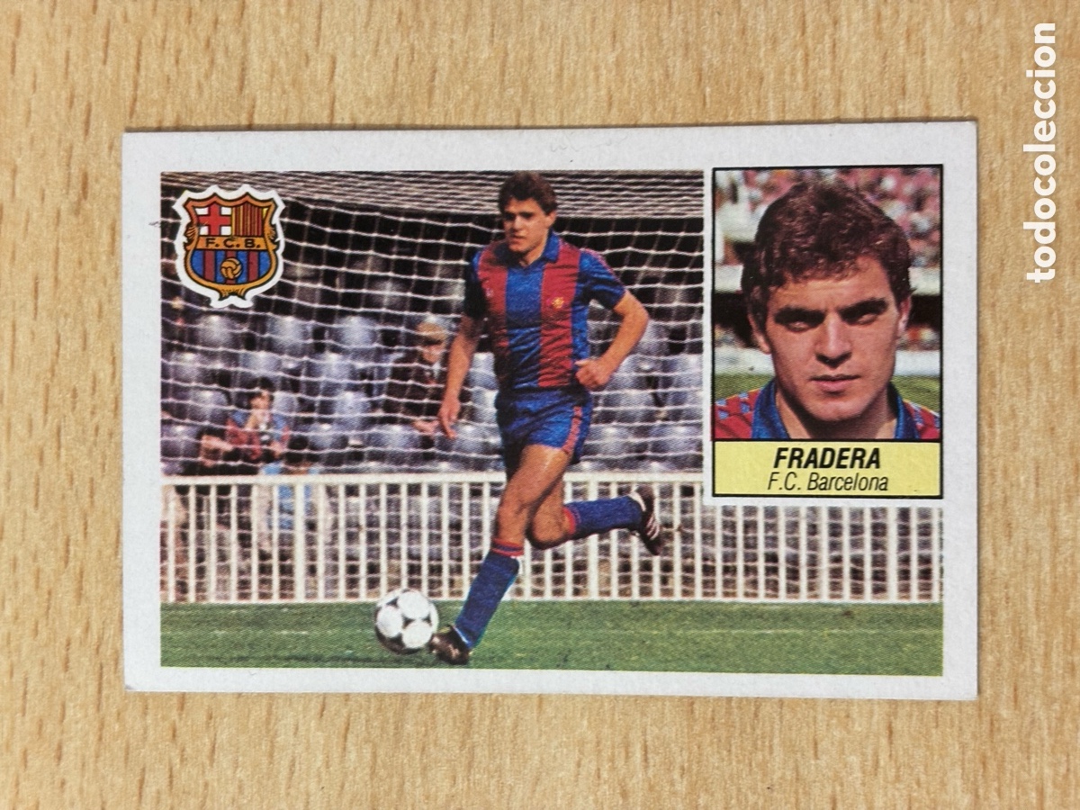 Cartes &agrave; collectionner de Football: Fradera Fichaje 33 FC Barcelona Ediciones Este 84-85 1984-1985 sin pegar Nuevo de sobre